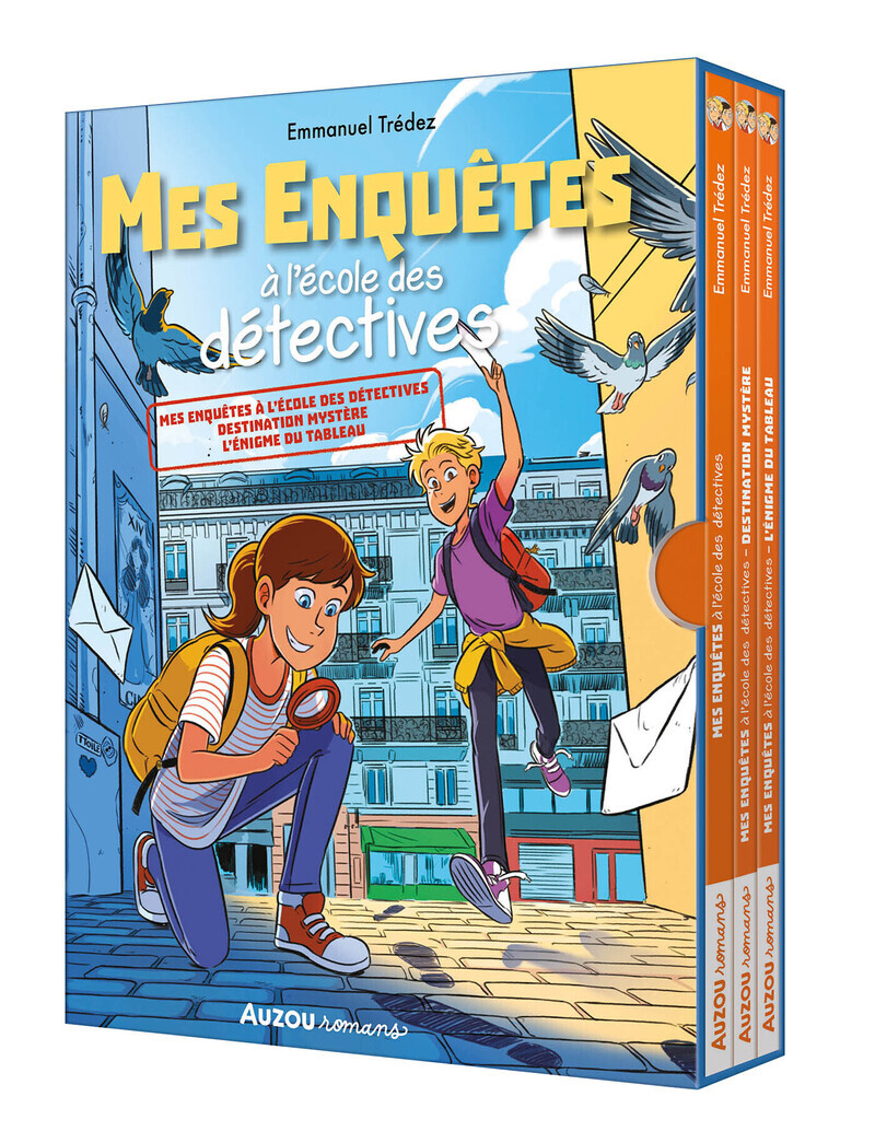 Coffret bibliothèque 1 - mes enquêtes à l'école des détectives - tomes 1 à 3 -  Emmanuel Trédez - AUZOU