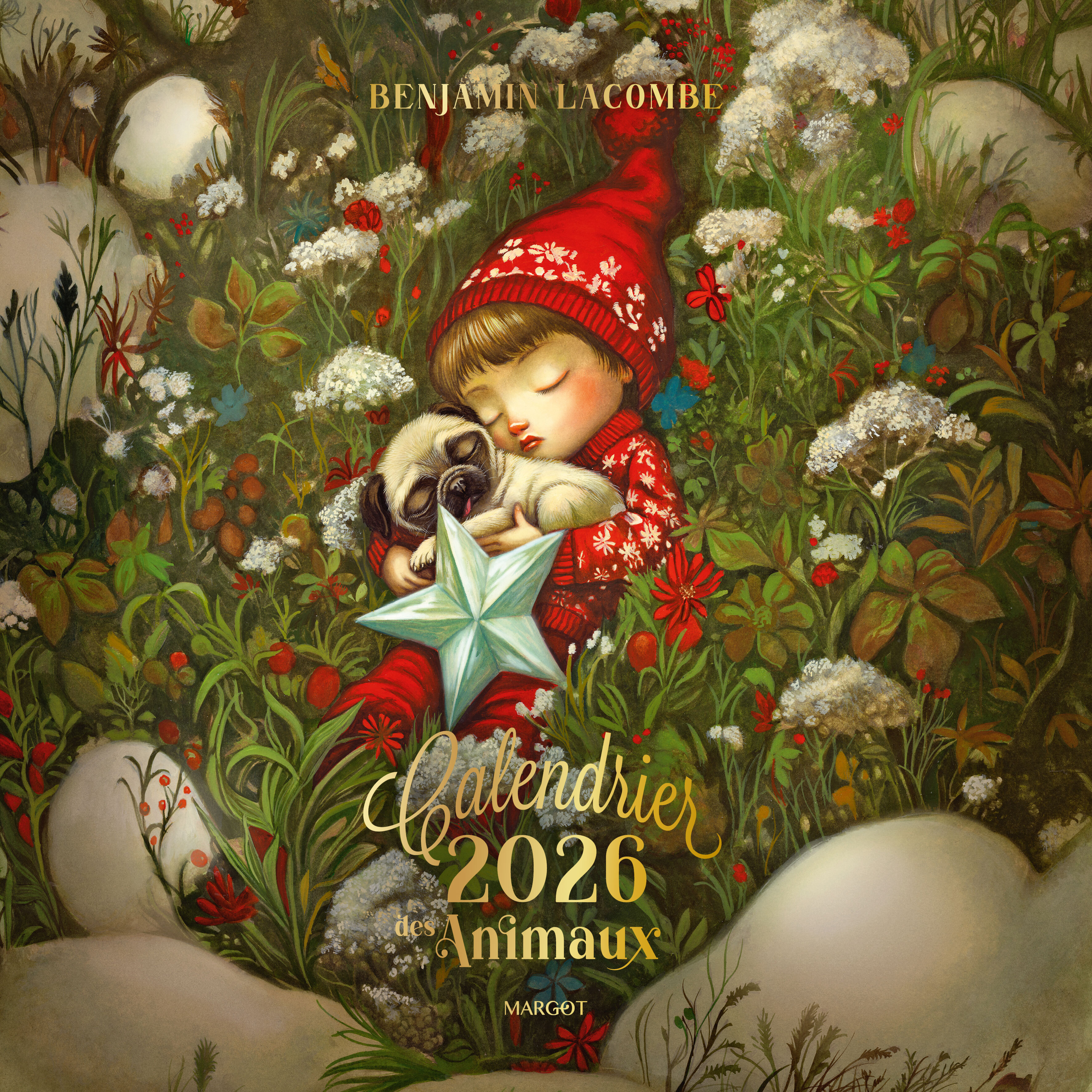 Le calendrier des animaux - 2026 -  LACOMBE BENJAMIN, Benjamin Lacombe - MARGOT