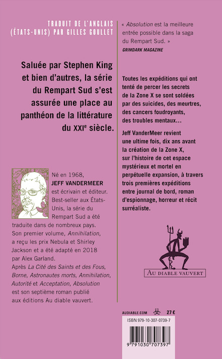 Absolution - Jeff VanderMeer - DIABLE VAUVERT