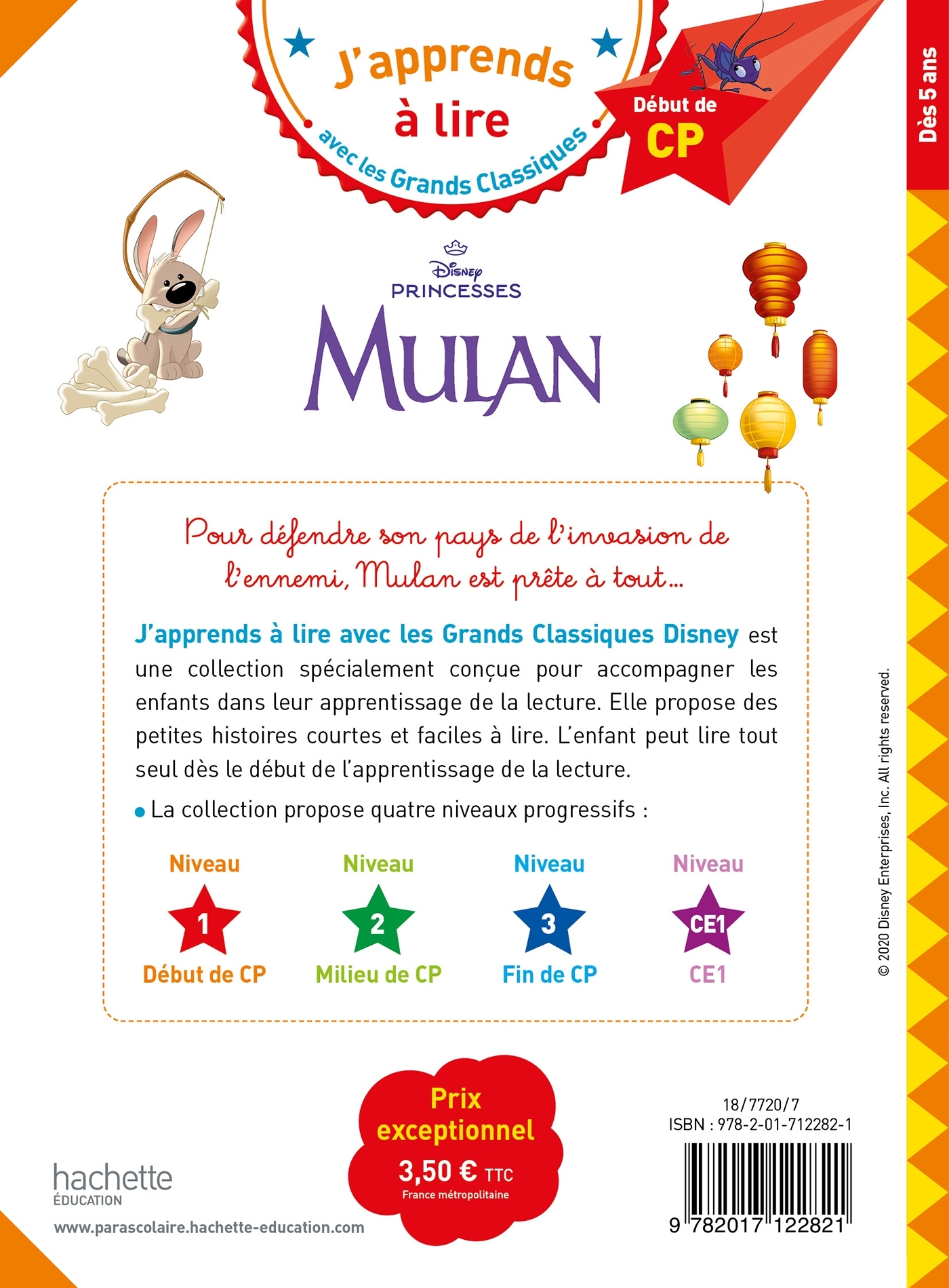 Disney - Mulan, CP Niveau 1 - Isabelle Albertin - HACHETTE EDUC