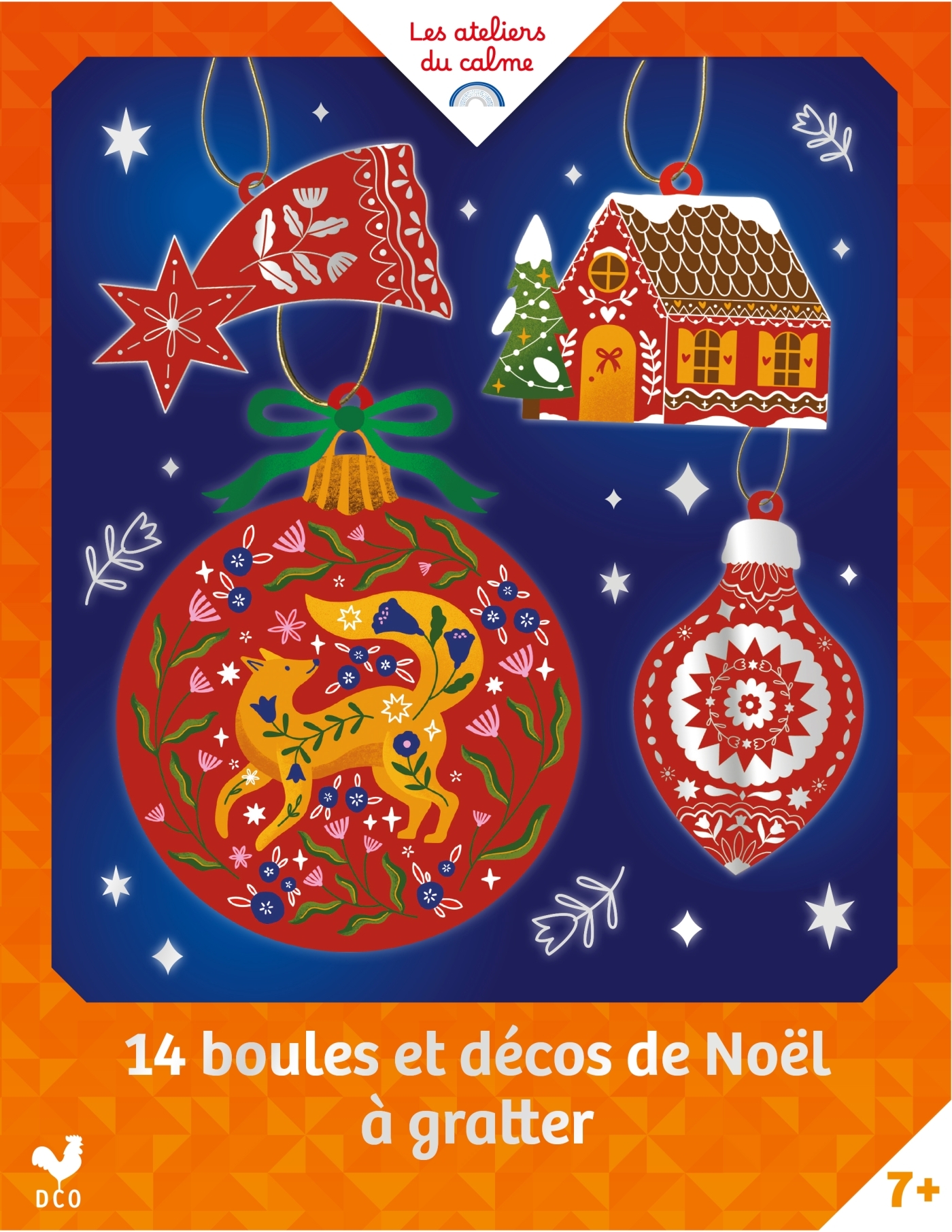 14 boules et décos de Noel à gratter -  - DEUX COQS D OR