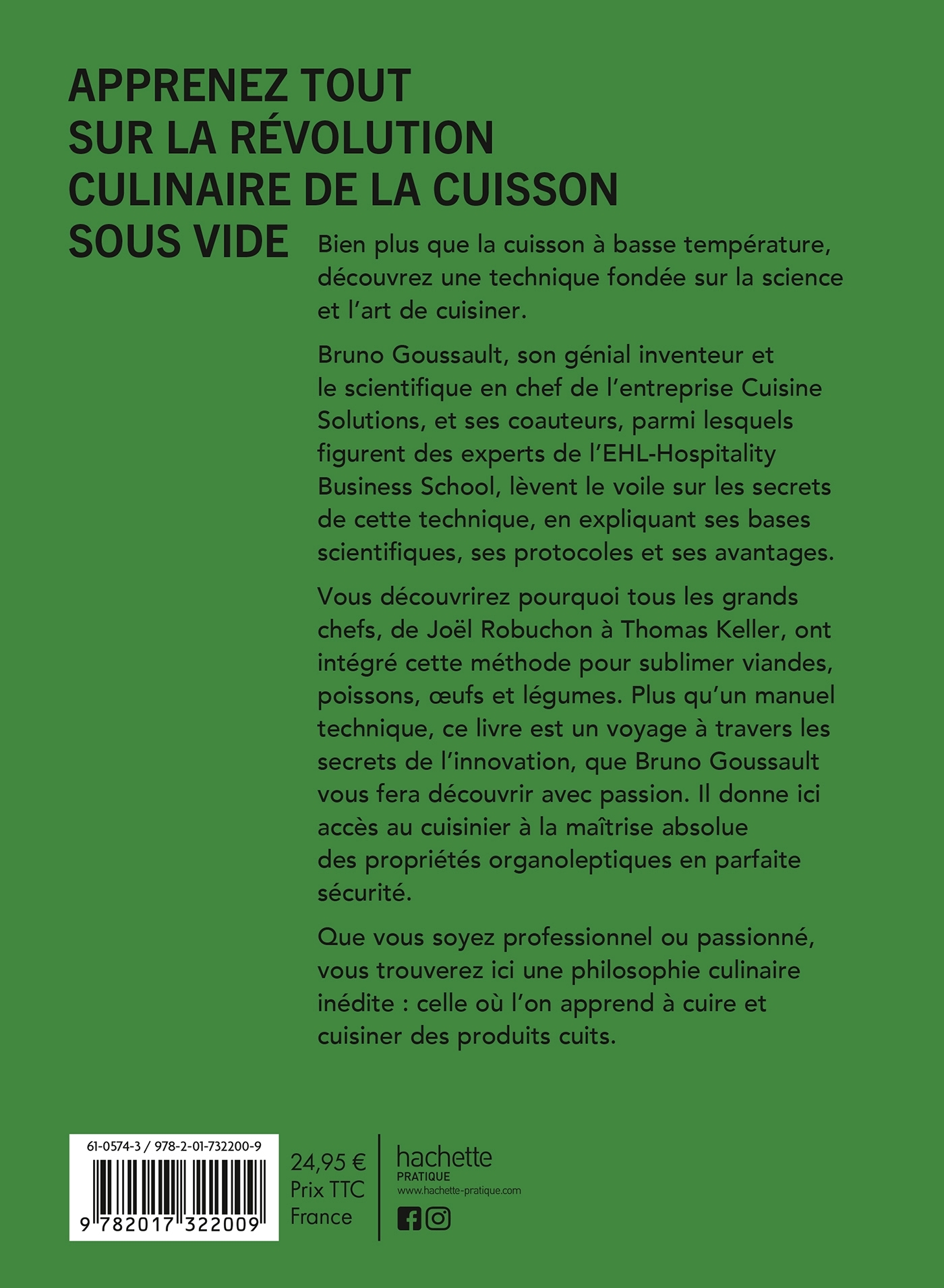 La cuisson à juste température - Patrick Ogheard, Alain Briquet, Jean-Michel Truchelut, Cyrille Lecossois, Bruno Goussault - HACHETTE PRAT
