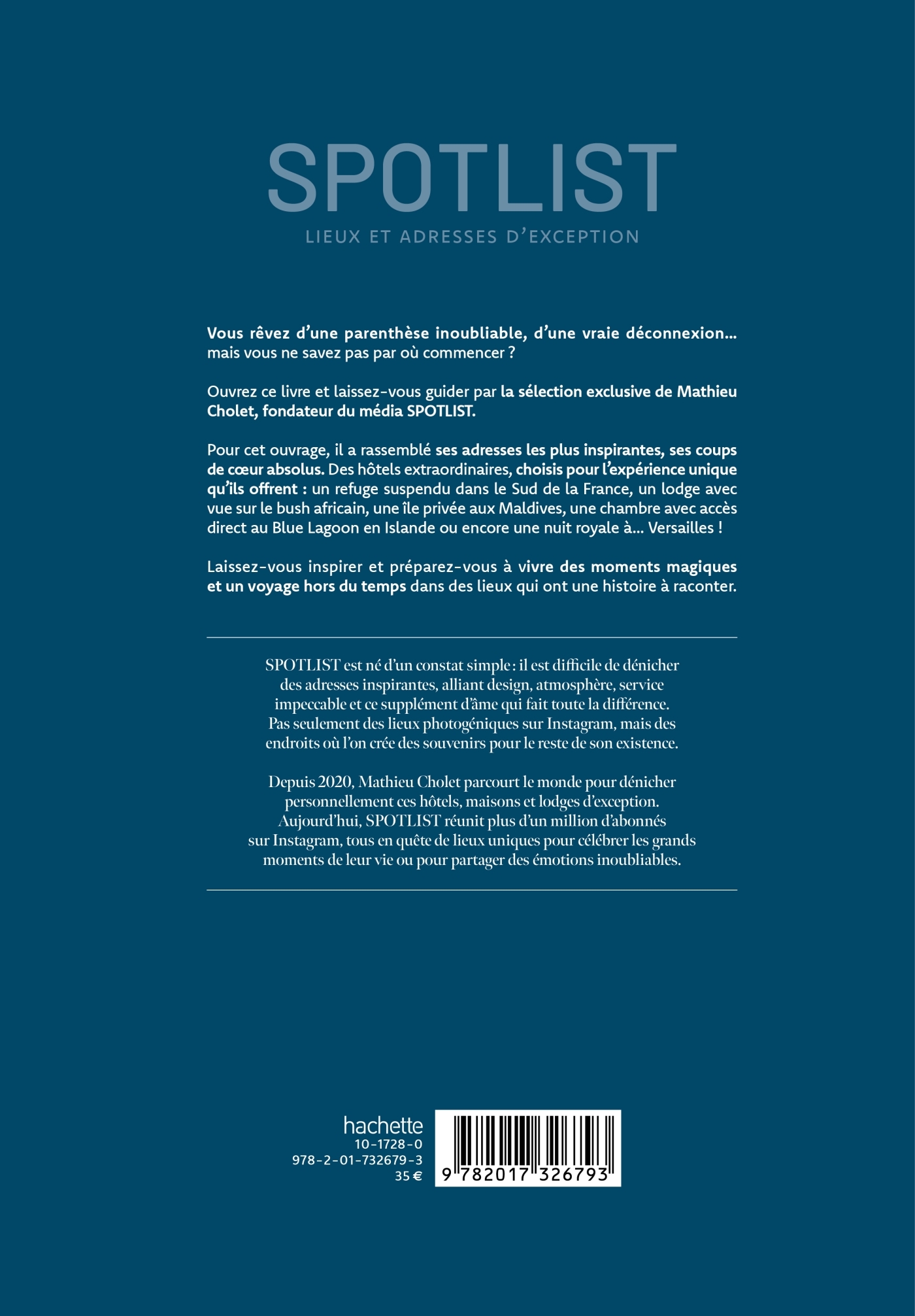 Spotlist - Mathieu Cholet - HACHETTE TOURI