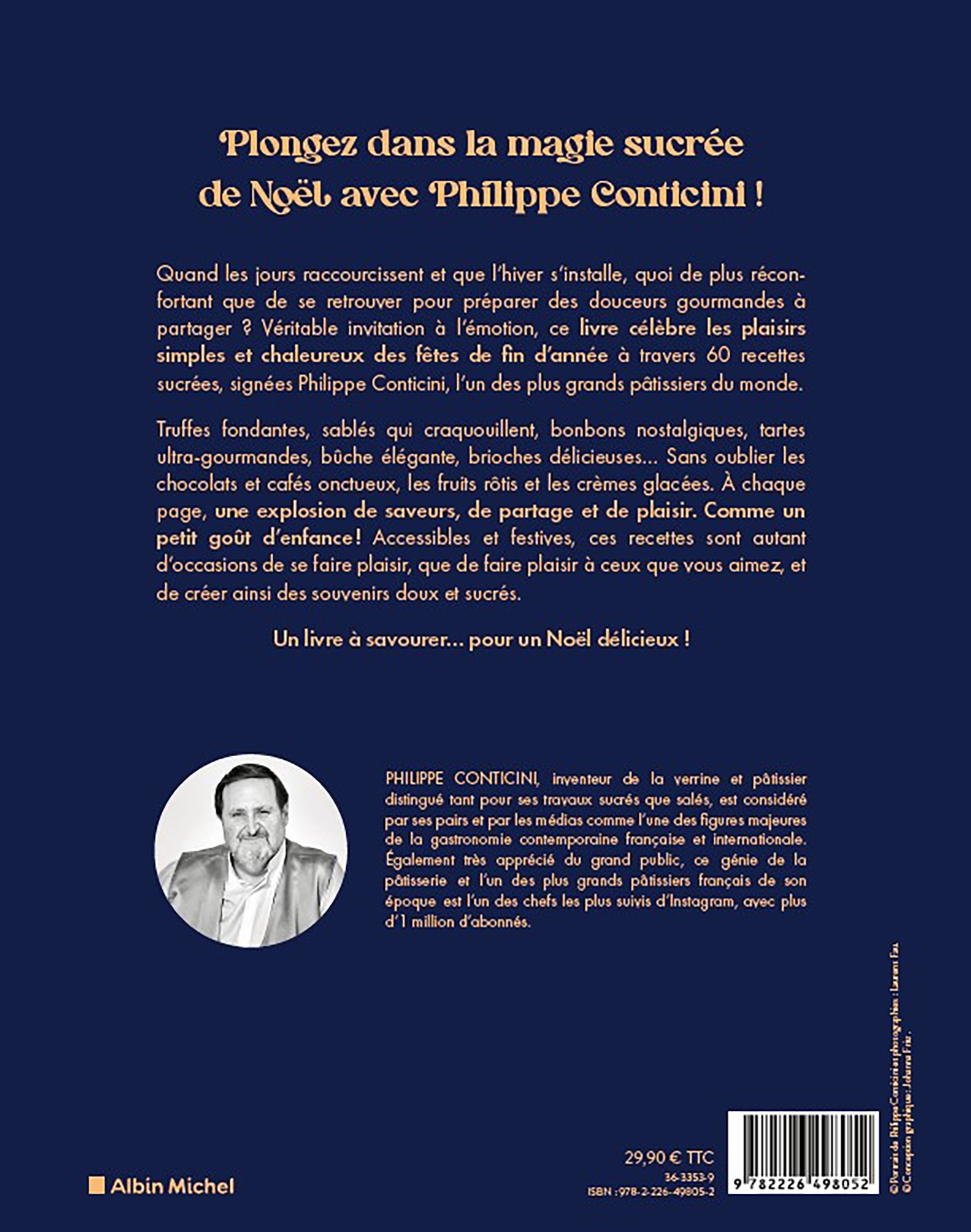 Le Noël gourmand de Philippe Conticini - Philippe Conticini - ALBIN MICHEL