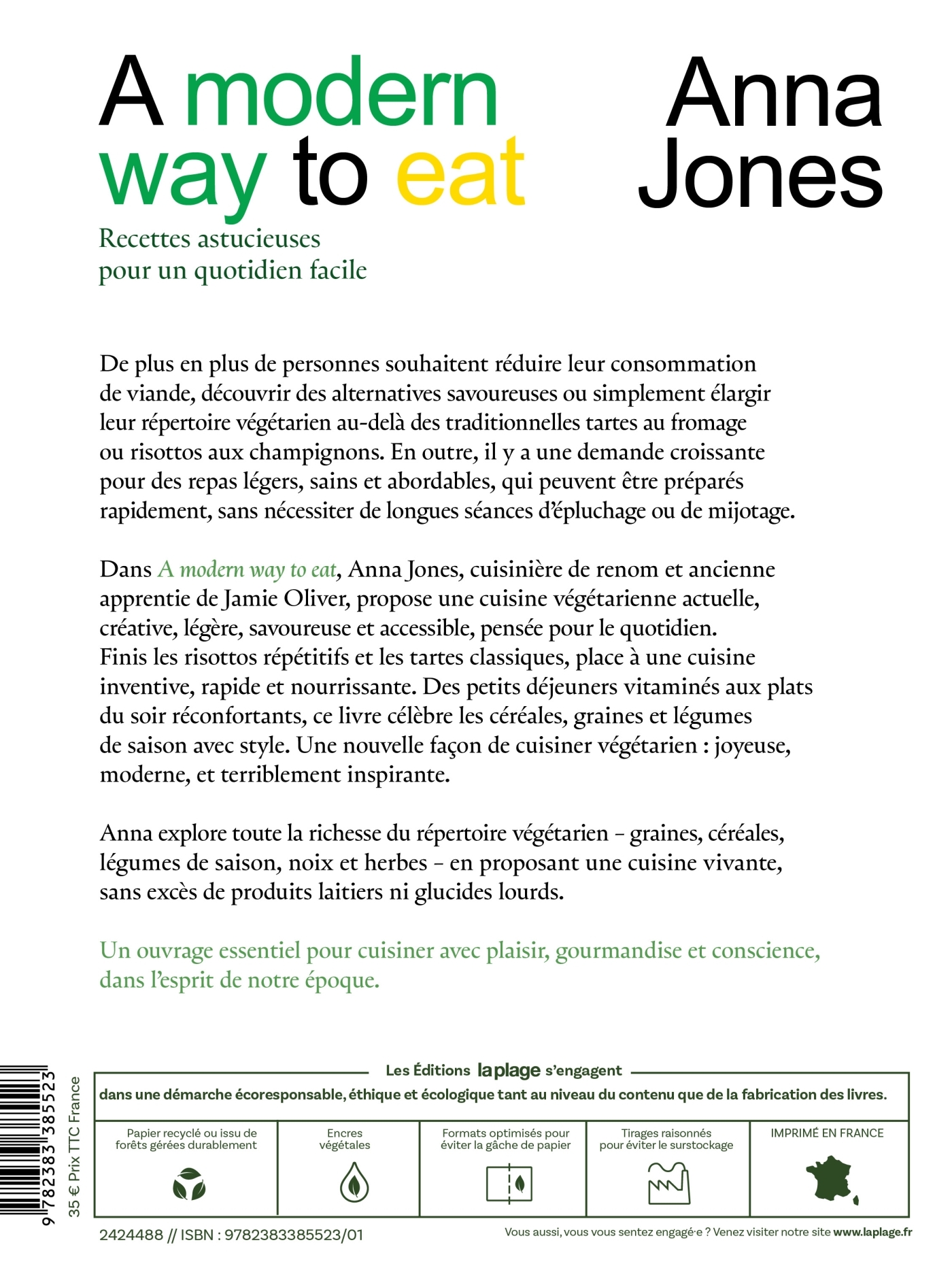 A modern way to eat - Anna Jones - LA PLAGE