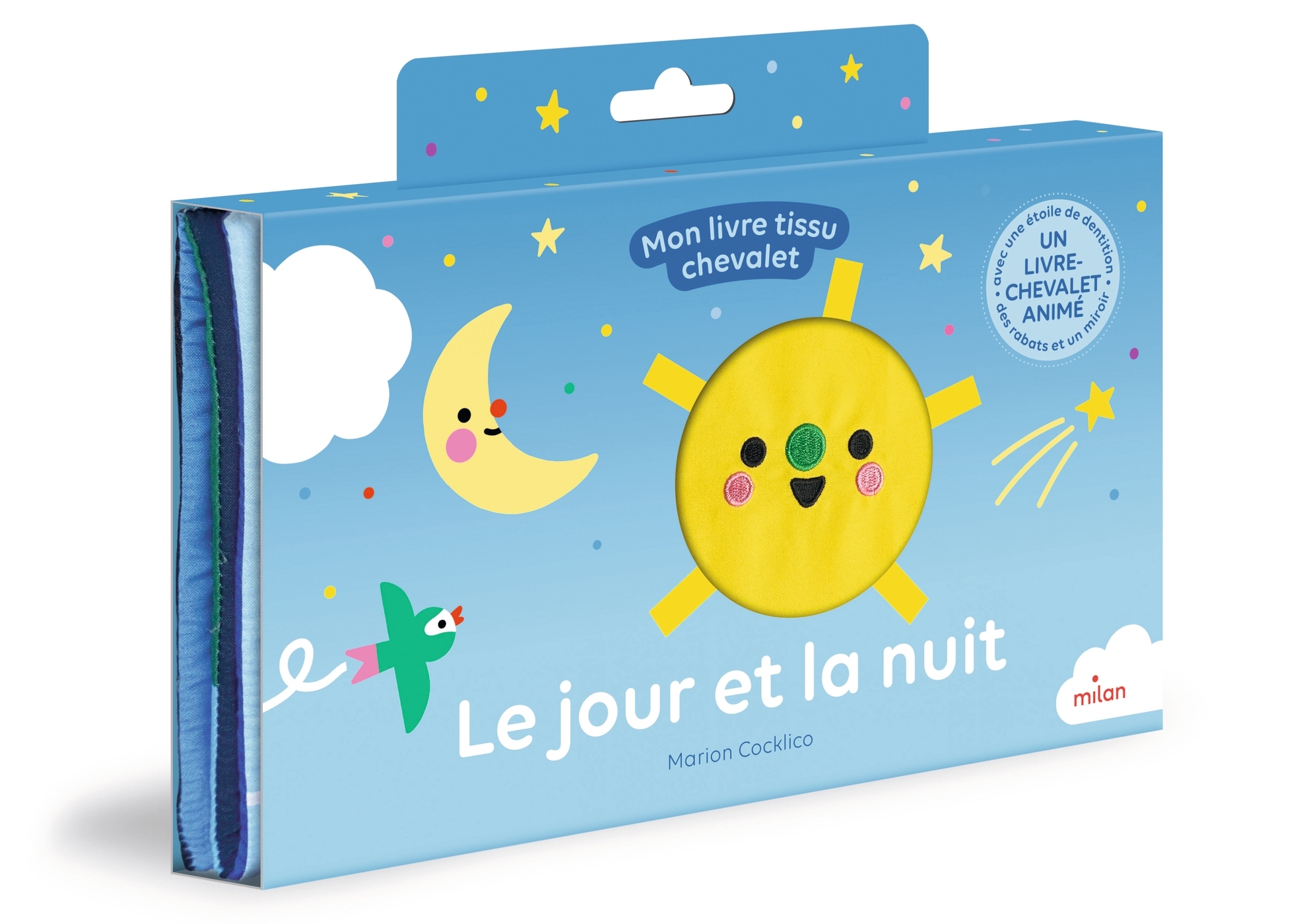 Le jour et la nuit - Mon livre tissu chevalet -  - MILAN