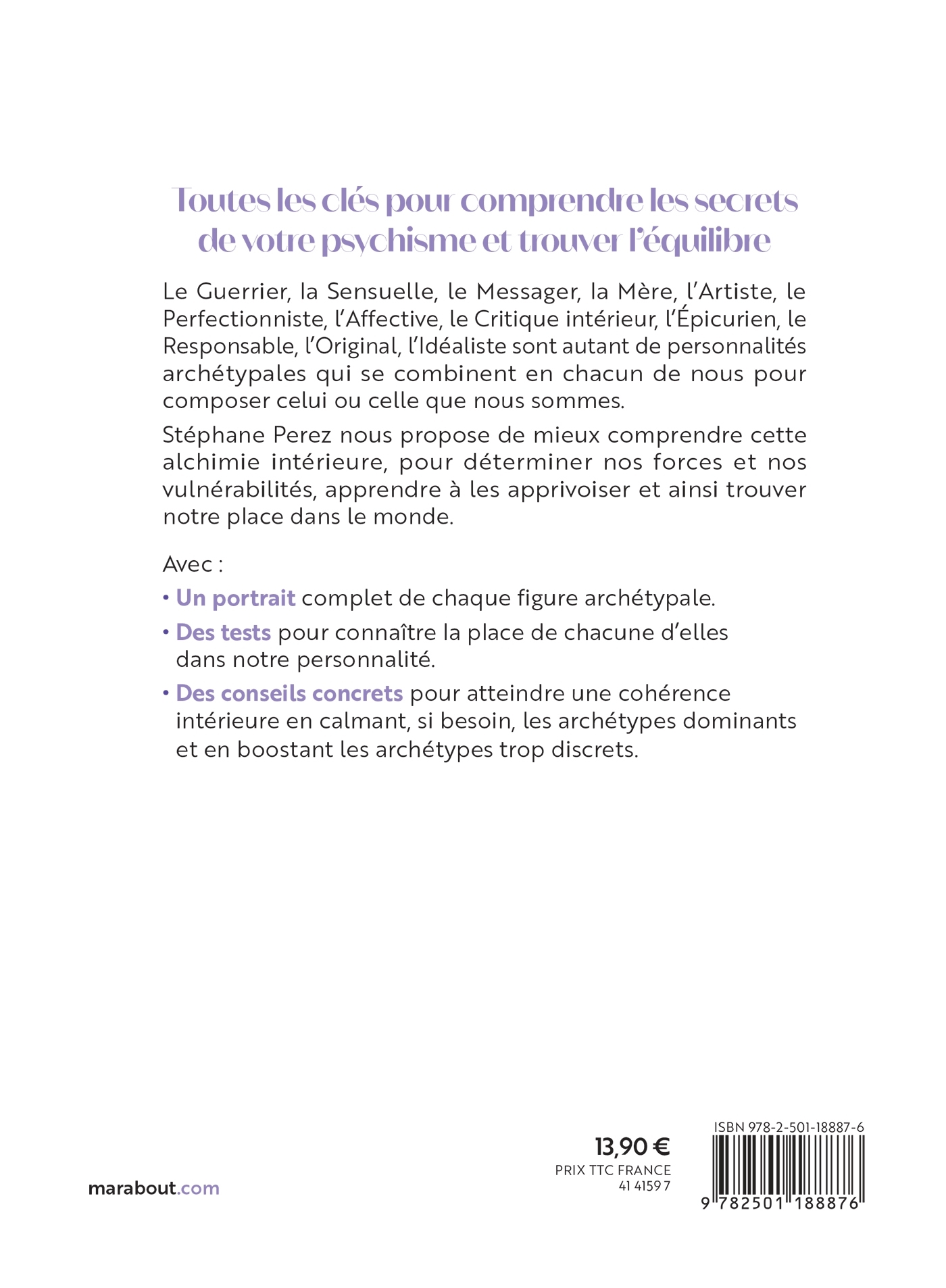Les 12 archétypes intérieurs - Stéphane Perez - MARABOUT