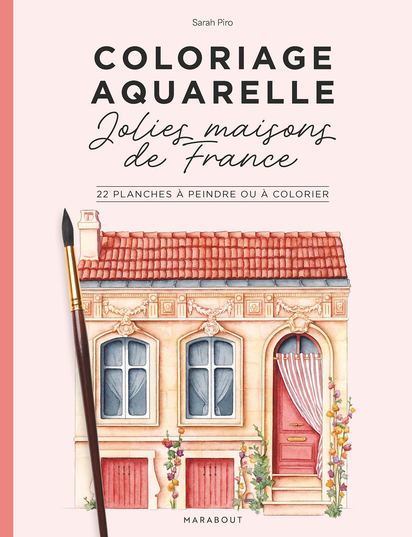 Coloriage aquarelle -Jolies maisons de France -  - MARABOUT