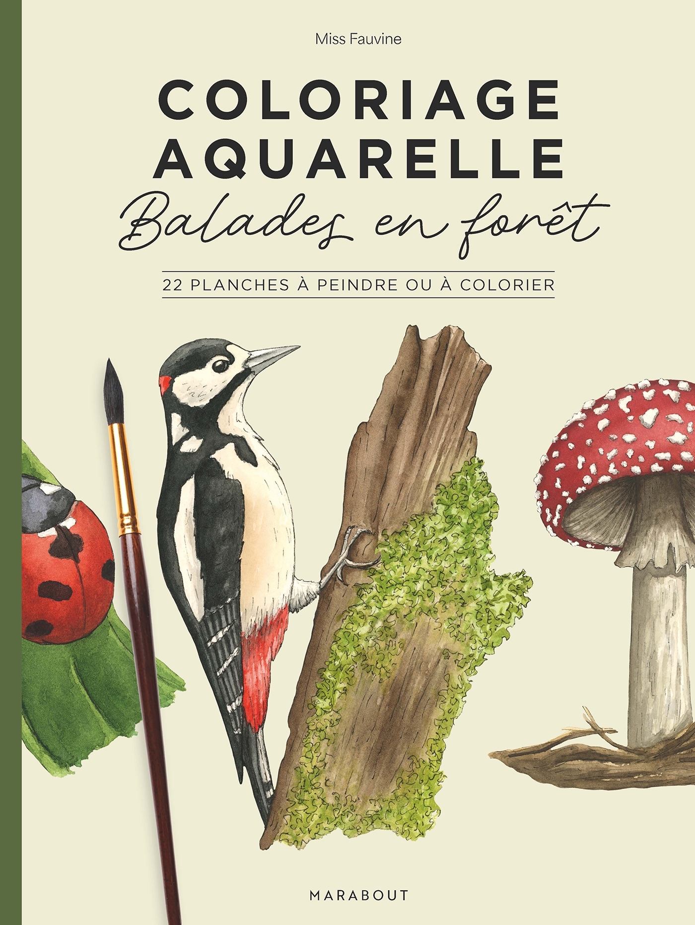 Coloriage aquarelle - Balades en forêt -  - MARABOUT