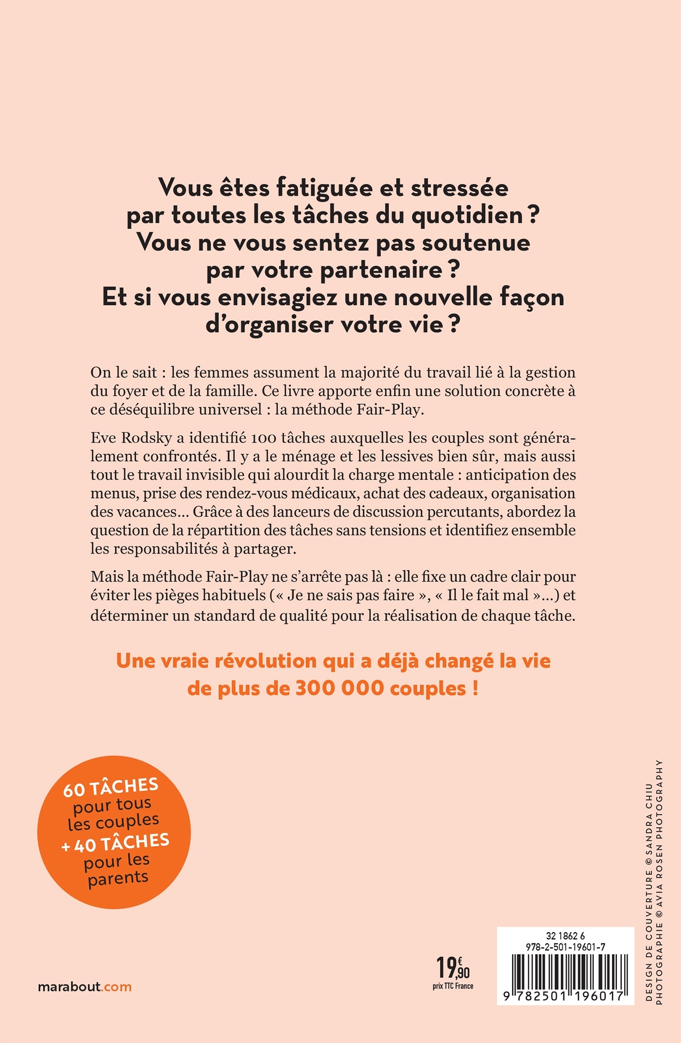 La méthode Fair Play - Eve Rodsky - MARABOUT