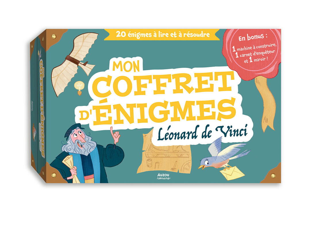 Mon coffret d'énigmes Léonard de Vinci - Maxime Gillio, Marilou Bertheau - AUZOU