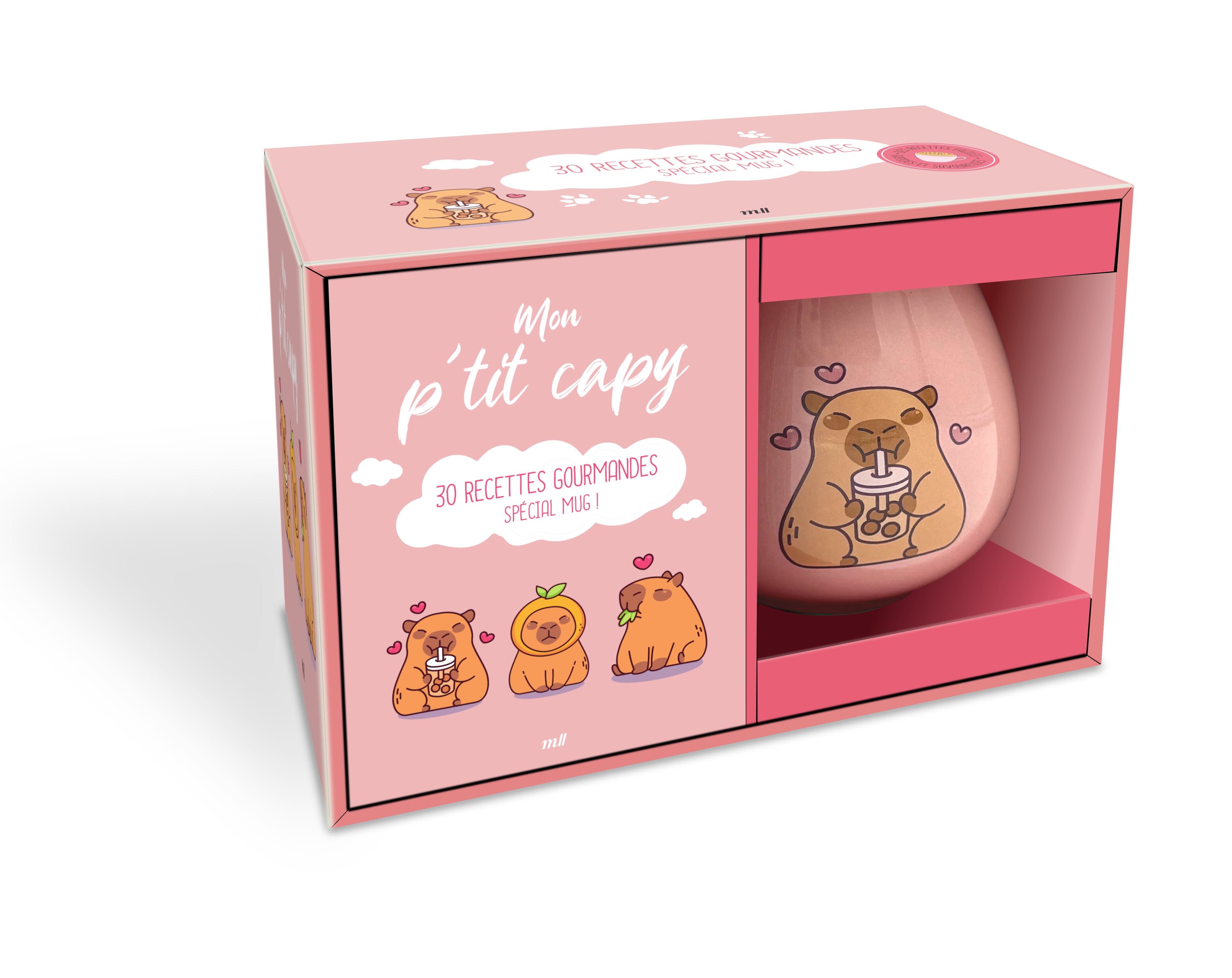 Coffret Mug - Mon p'tit capy - 30 recettes gourmandes -  Collectif - MERCILESLIVRES