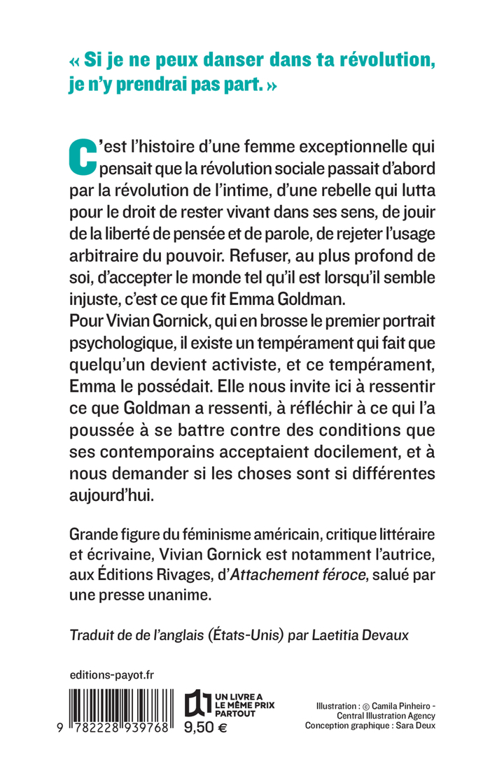 Emma Goldman - VIVIAN GORNICK - PAYOT