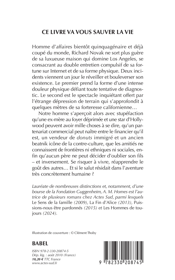 Ce livre va vous sauver la vie - A. M. Homes - ACTES SUD