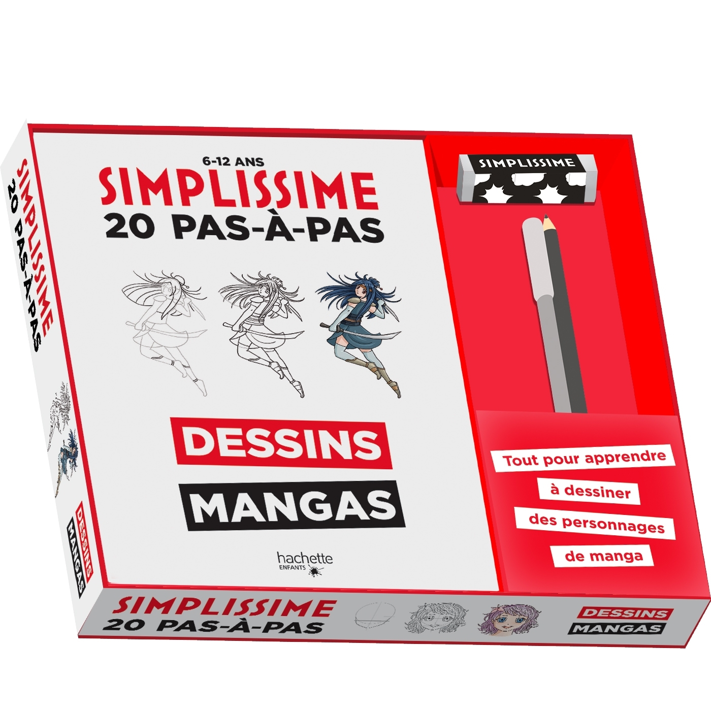 Simplissime coffret - 20 pas-à-pas - Dessins Mangas -  - HACHETTE ENFANT