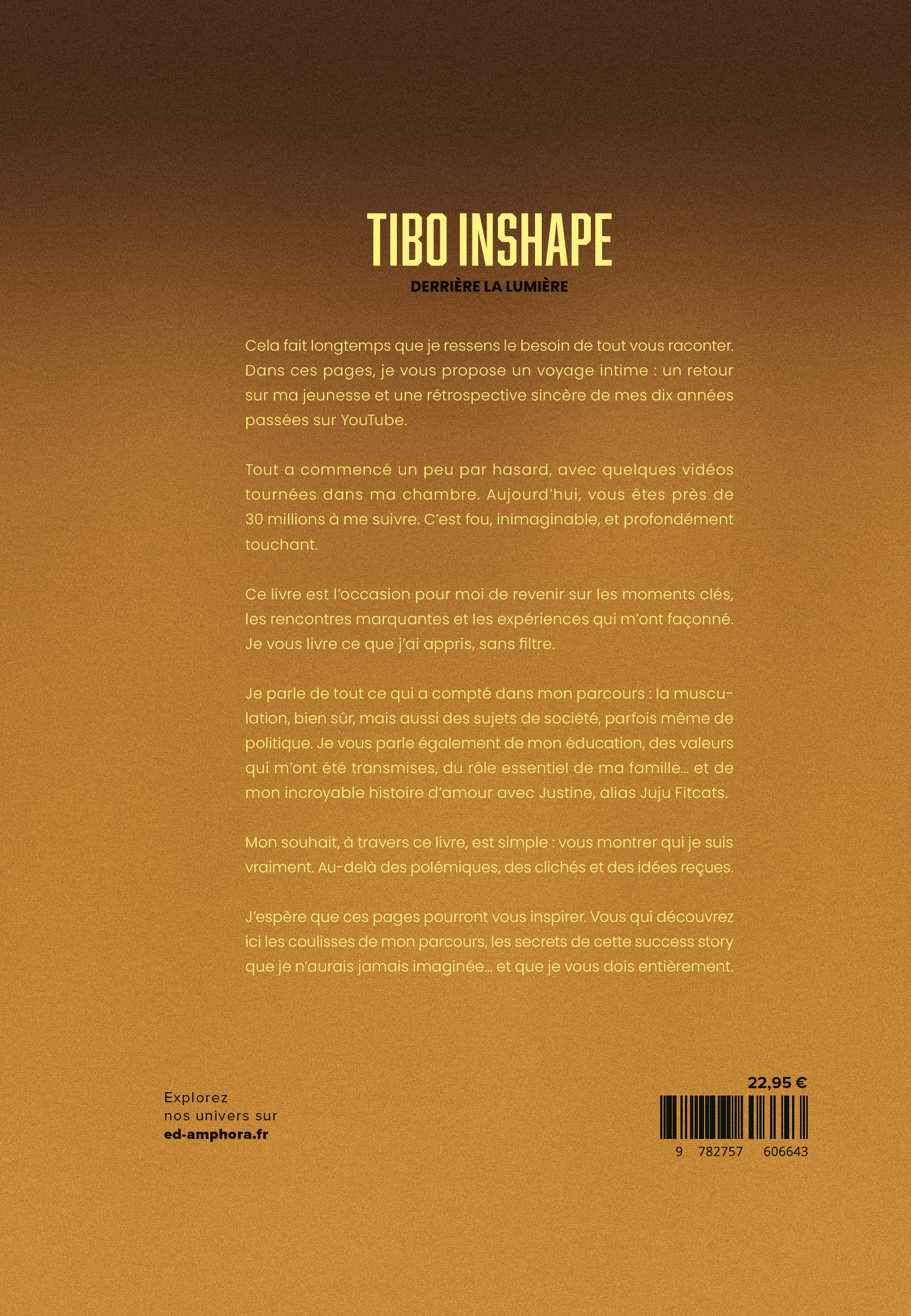 Derrière la lumière - Tibo Inshape - AMPHORA