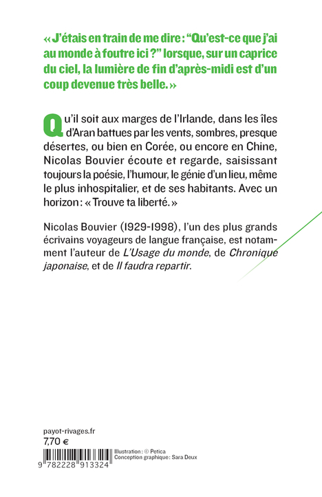 Journal d'Aran et d'autres lieux - Nicolas Bouvier - PAYOT