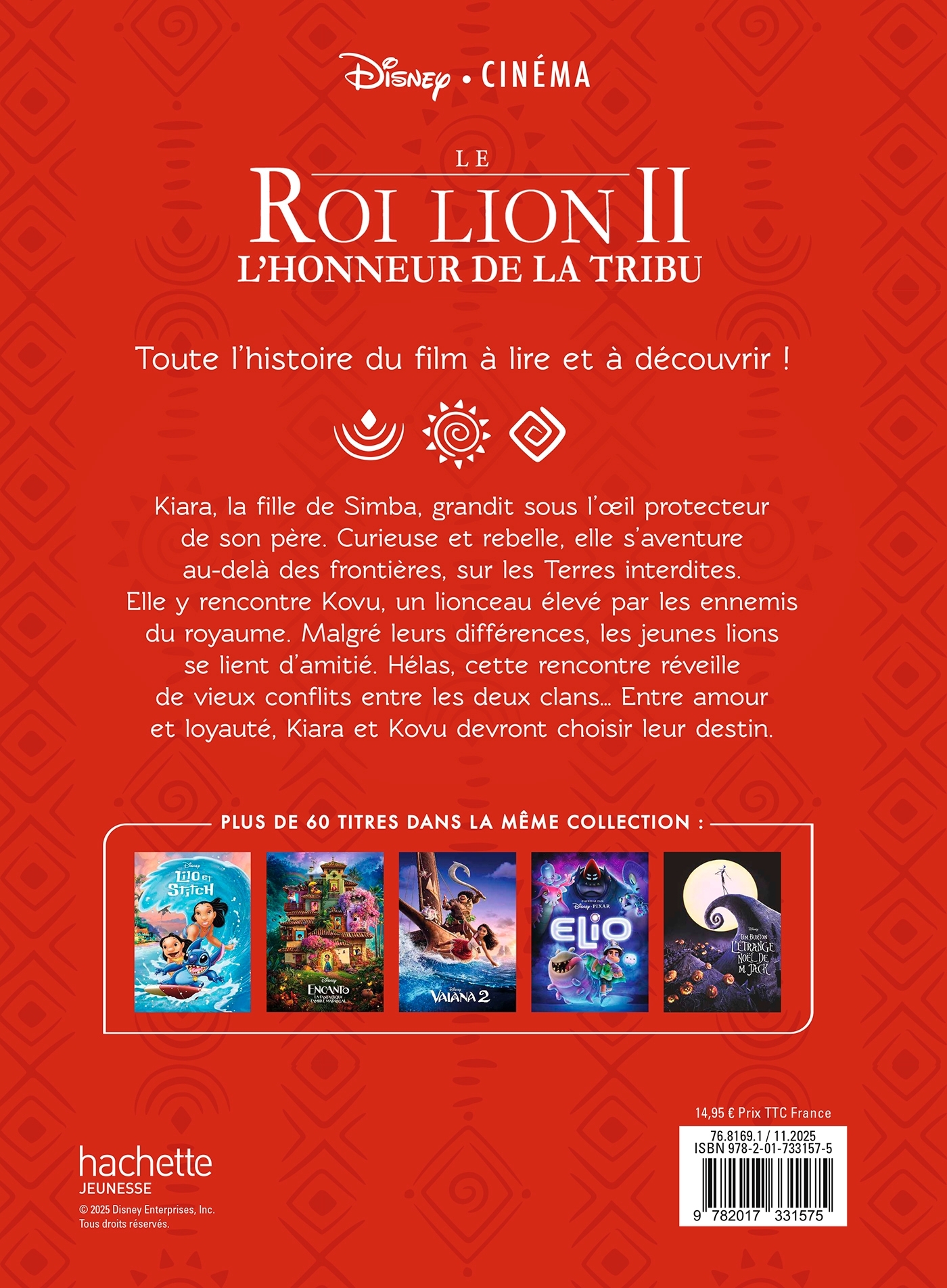 LE ROI LION 2 - Disney Cinéma - L'histoire du film -  - DISNEY HACHETTE