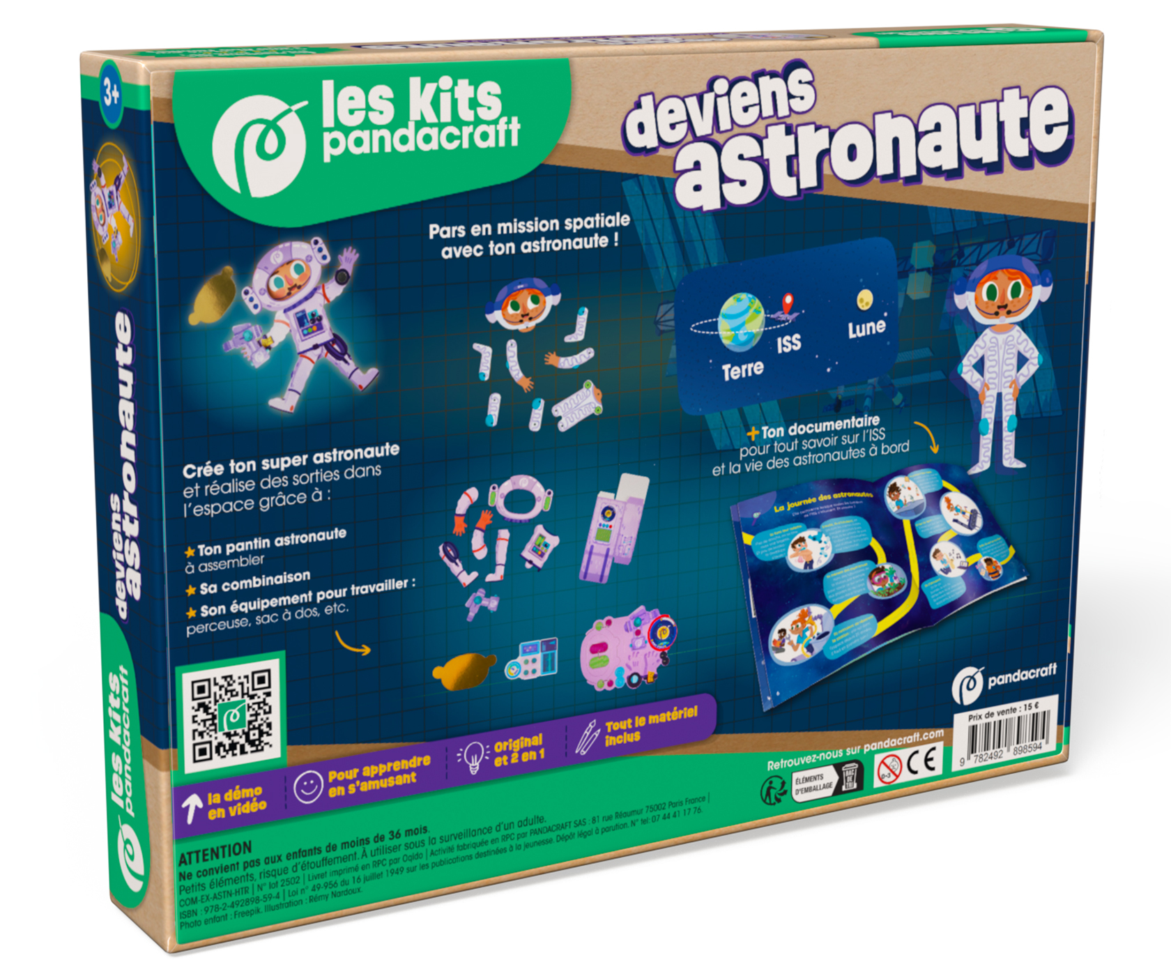 Deviens astronaute - Kit Pandacraft dès 3 ans -  - PANDACRAFT