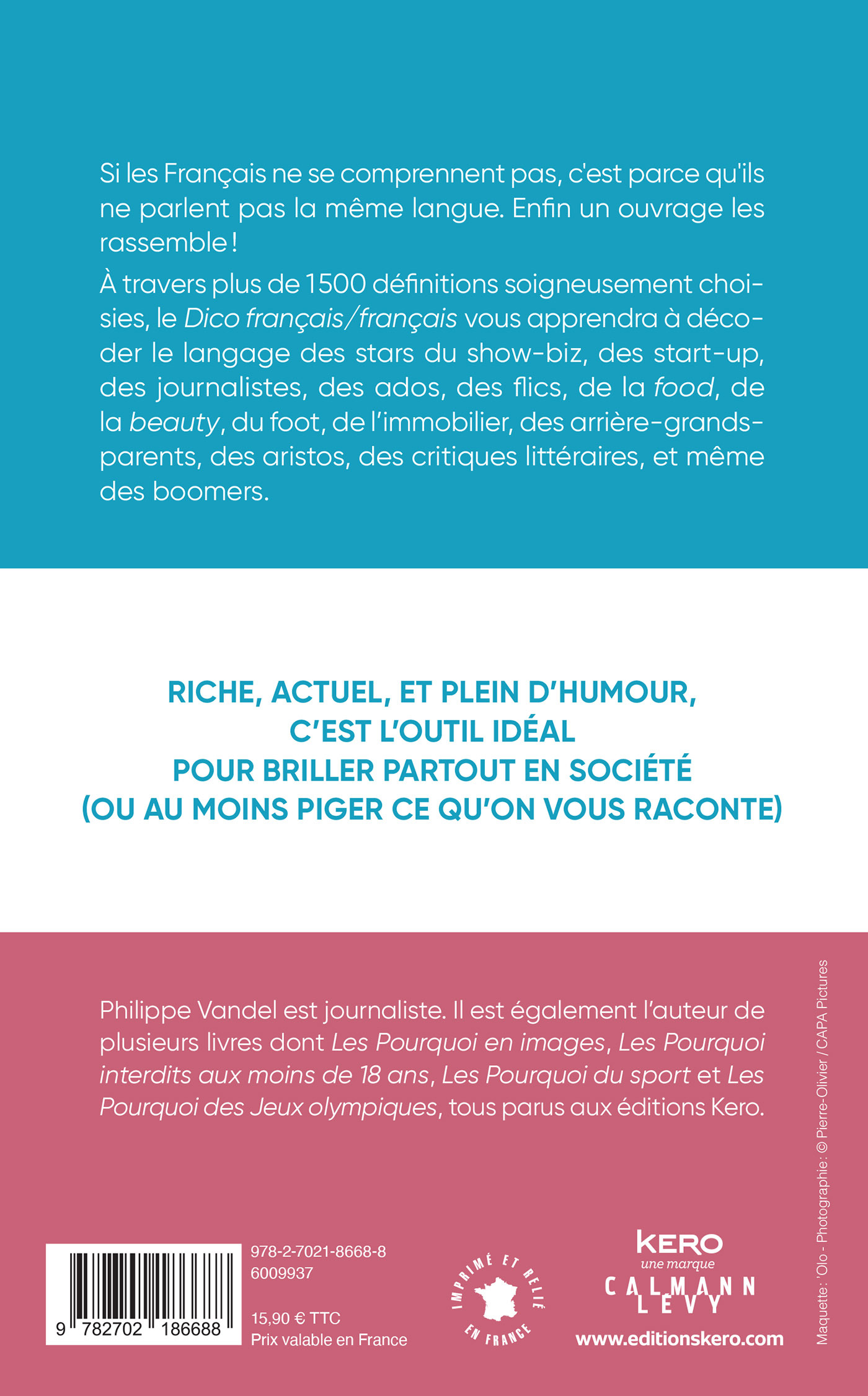 Le Dictionnaire français-français 2025 - Philippe Vandel - KERO