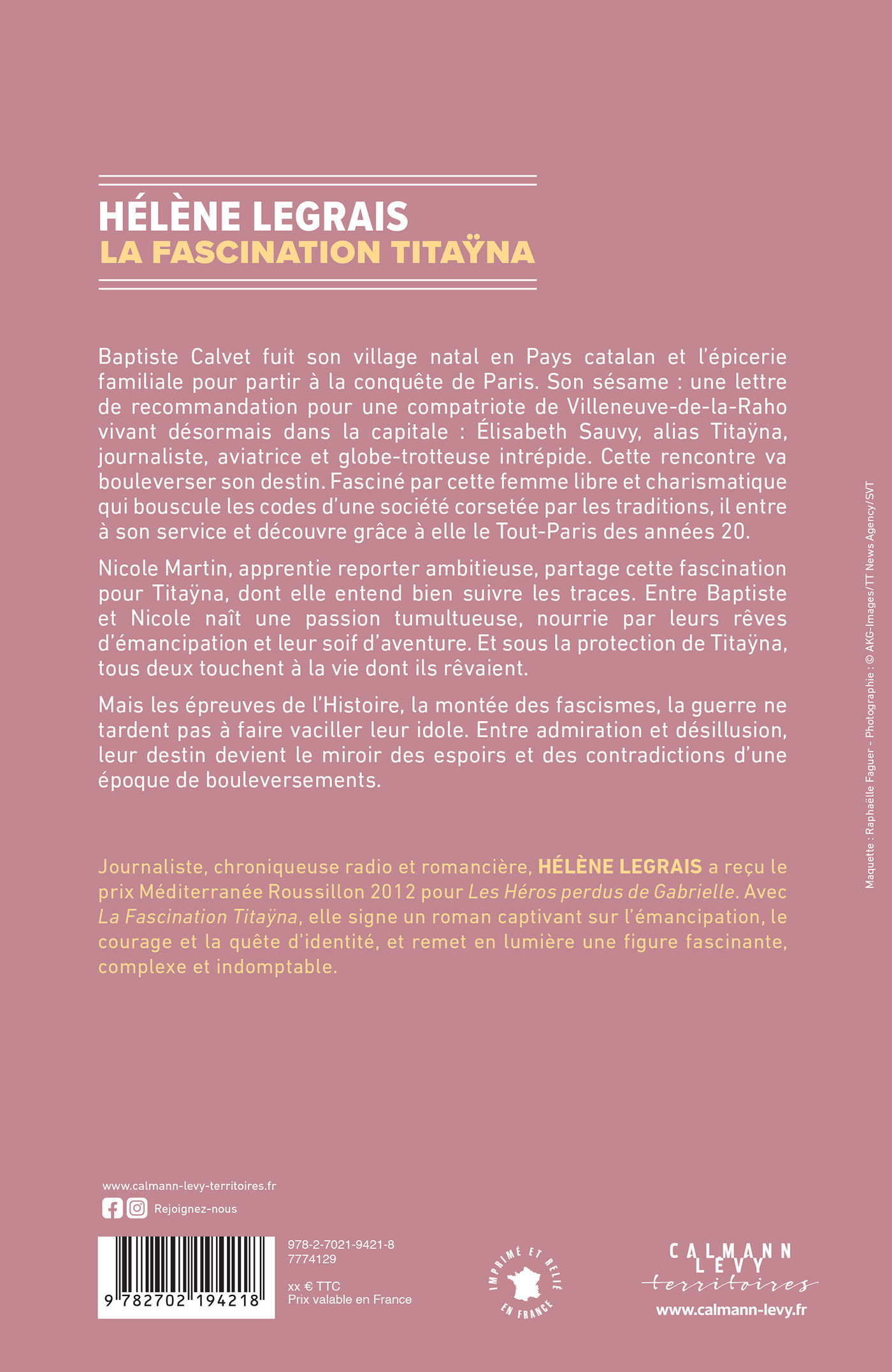 La Fascination Titayna - Hélène Legrais - CALMANN-LEVY