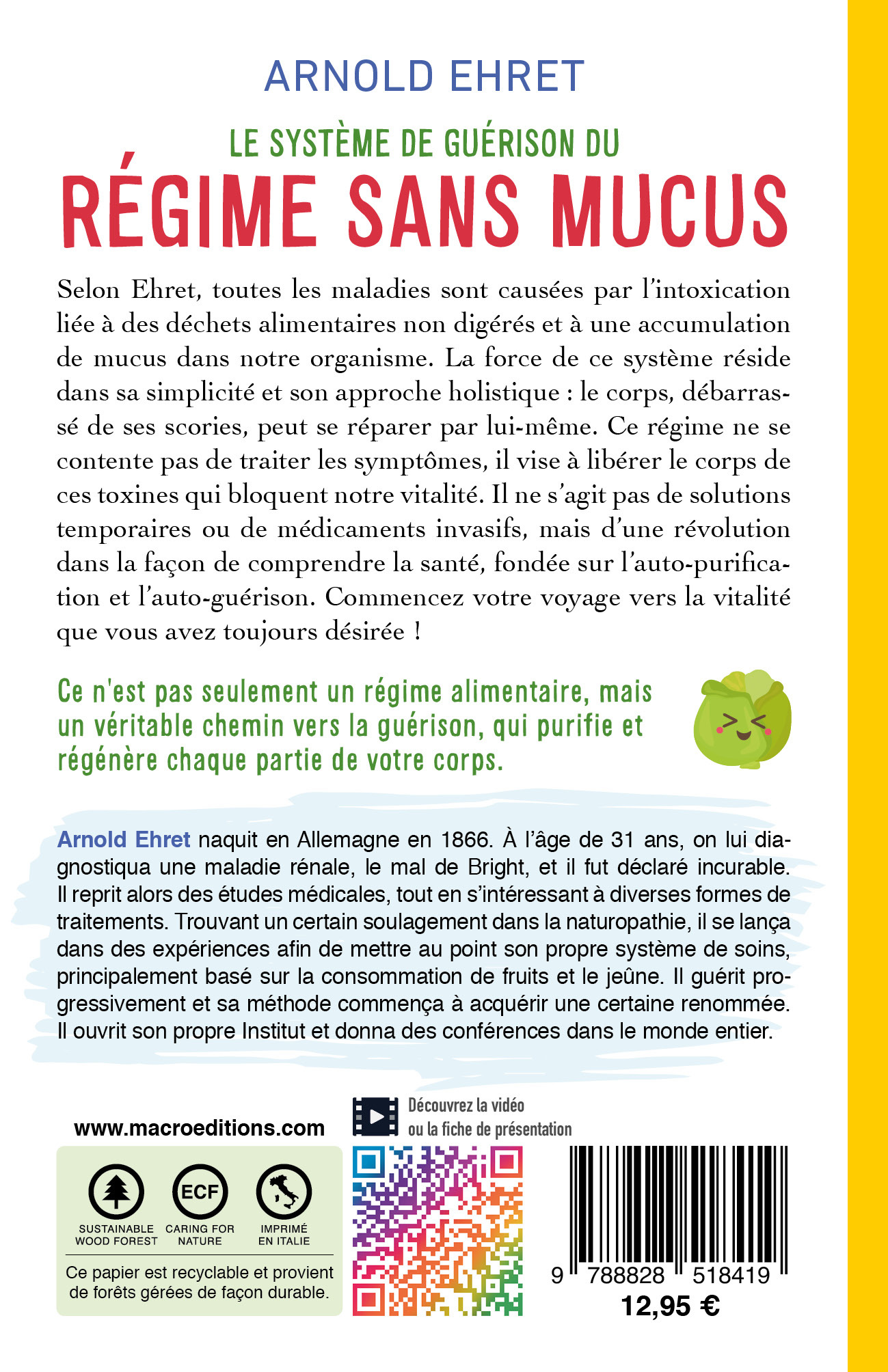Le système de guérison du regime sans mucus - Arnold Ehret - MACRO EDITIONS