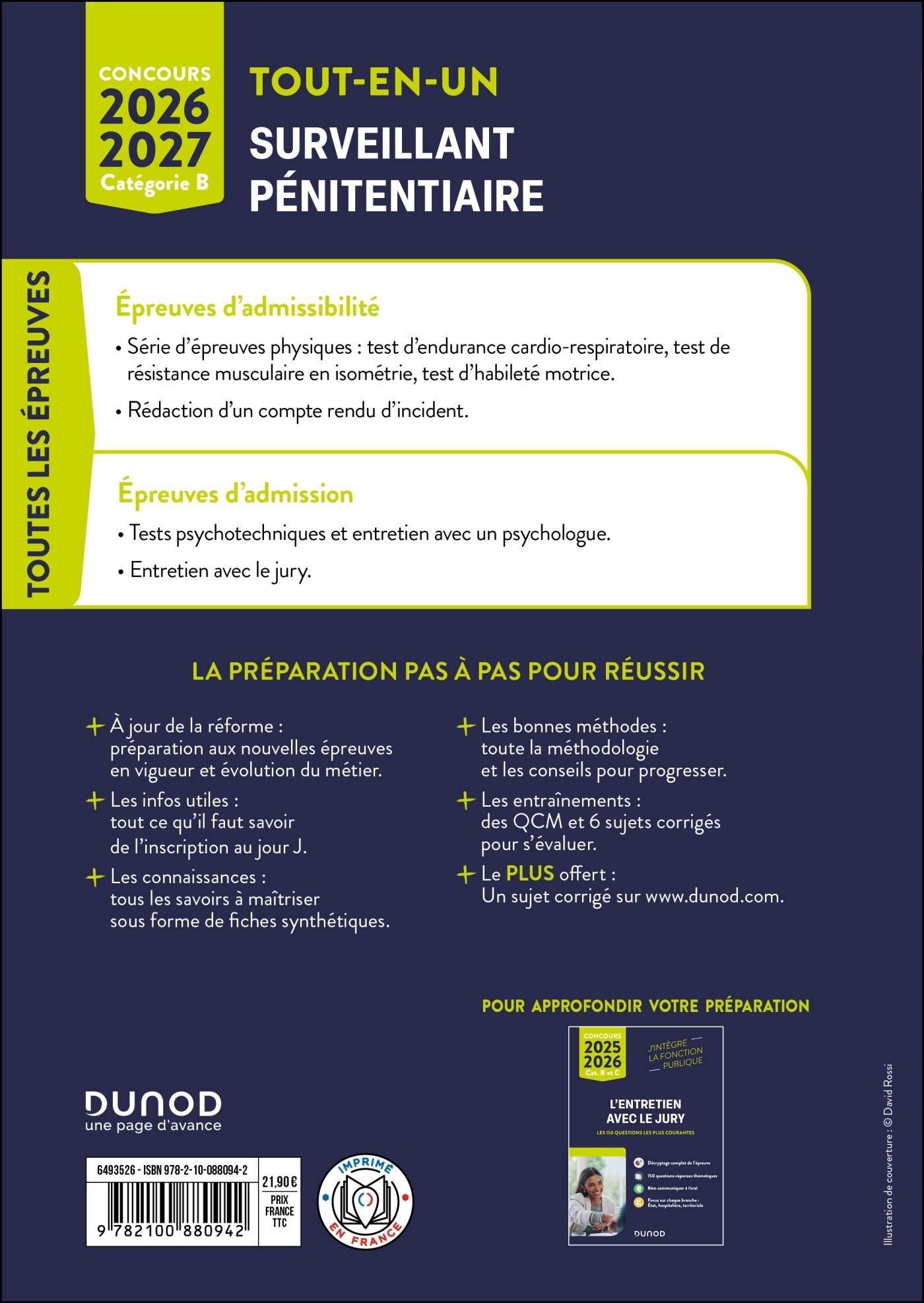 Concours Surveillant pénitentiaire - Tout-en-un - Concours externe et interne 2026-2027 - Marie-Hélène Abrond-Bonneau, Samih Hutchison, Sylvain Monnier, Frederic Rosard - DUNOD