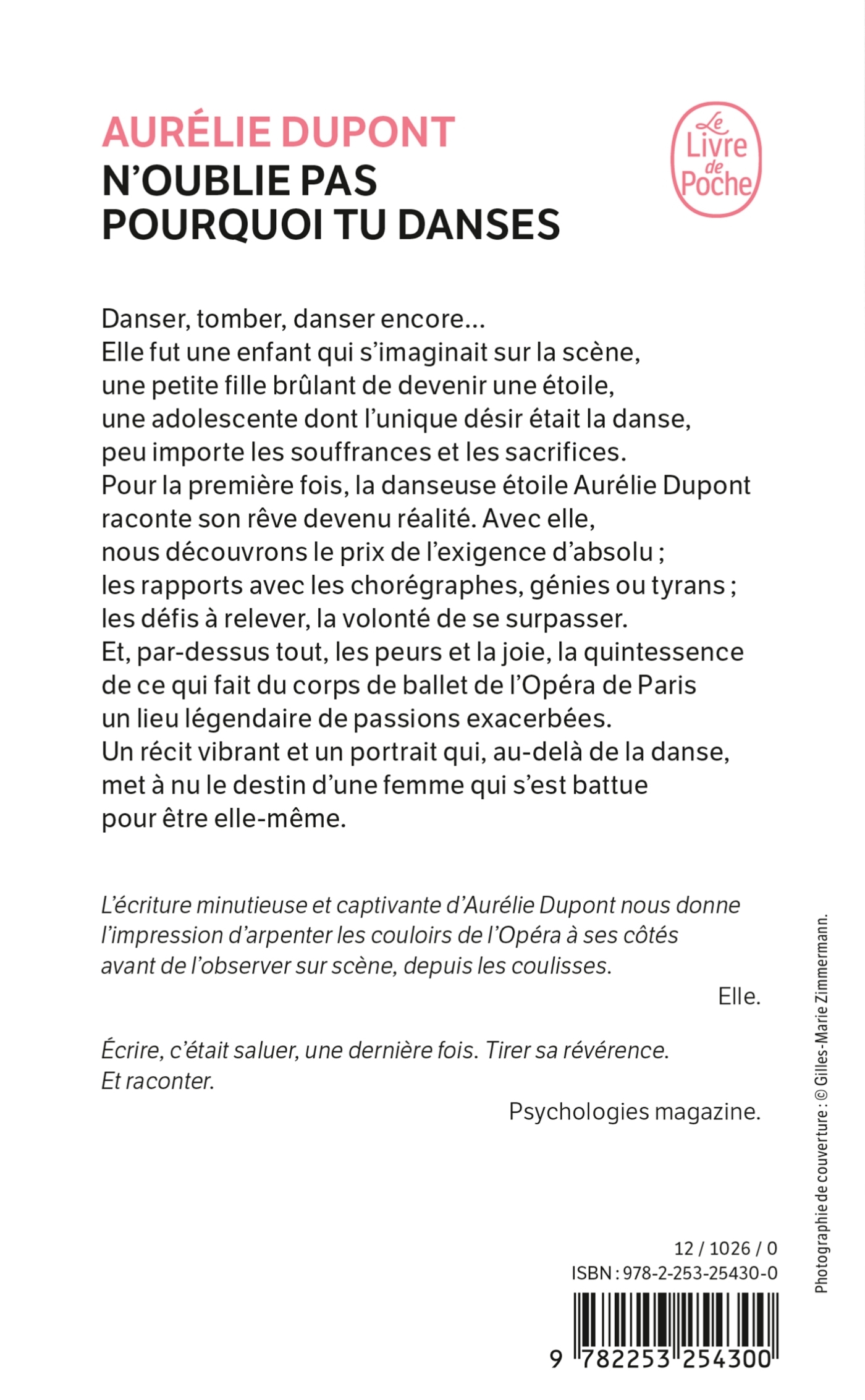 N'oublie pas pourquoi tu danses - Aurélie Dupont - LGF