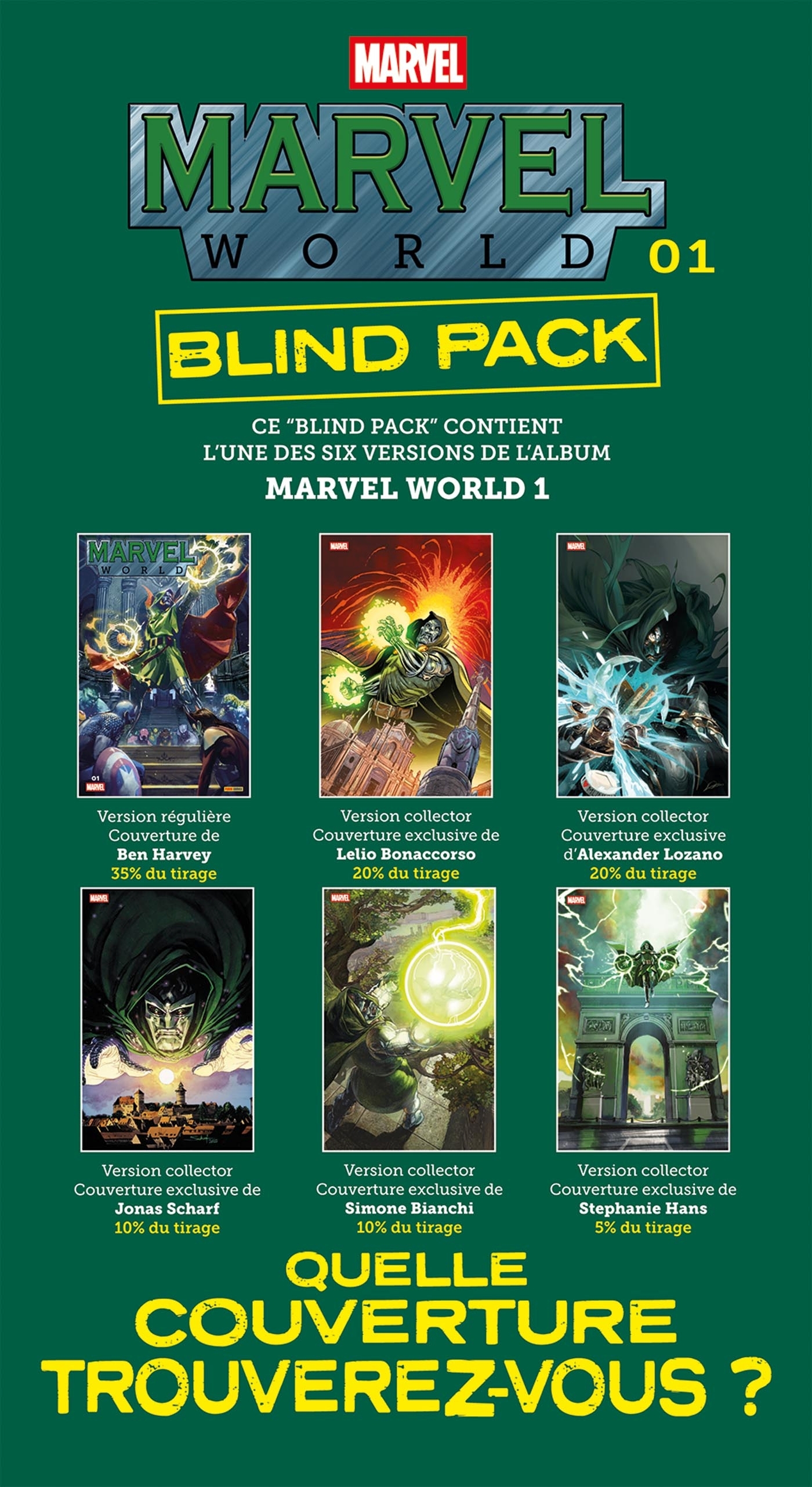 Marvel World N°01 (Blind pack) - Ryan North, Joe Kelly, Spencer Ackerman - PANINI