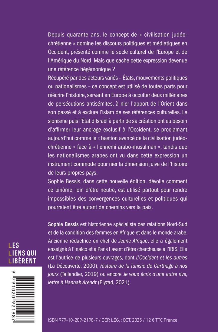 La civilisation judéo-chrétienne - Sophie Bessis - LIENS LIBERENT