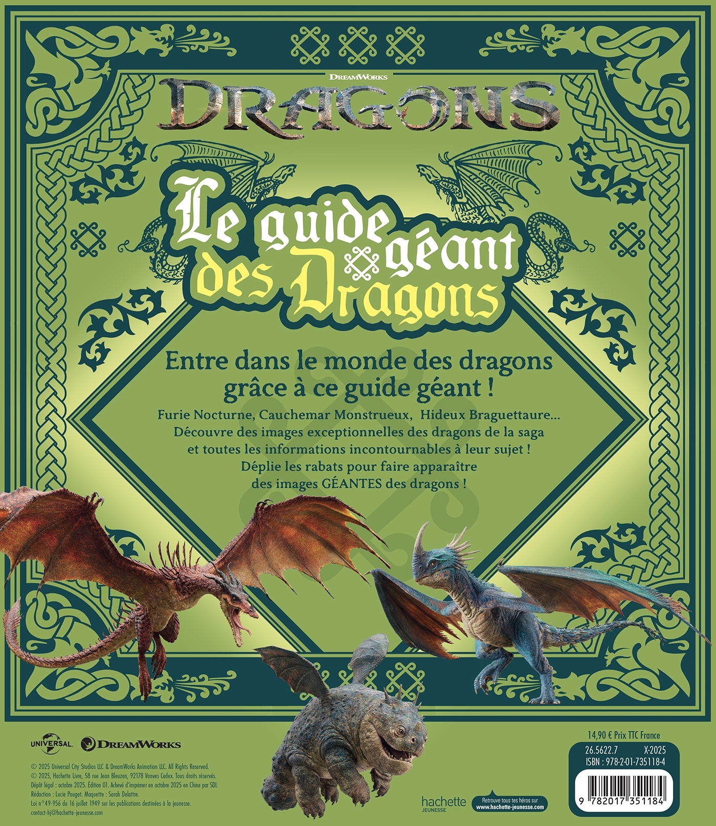 Dragons - Le guide géant des dragons -   - HACHETTE JEUN.