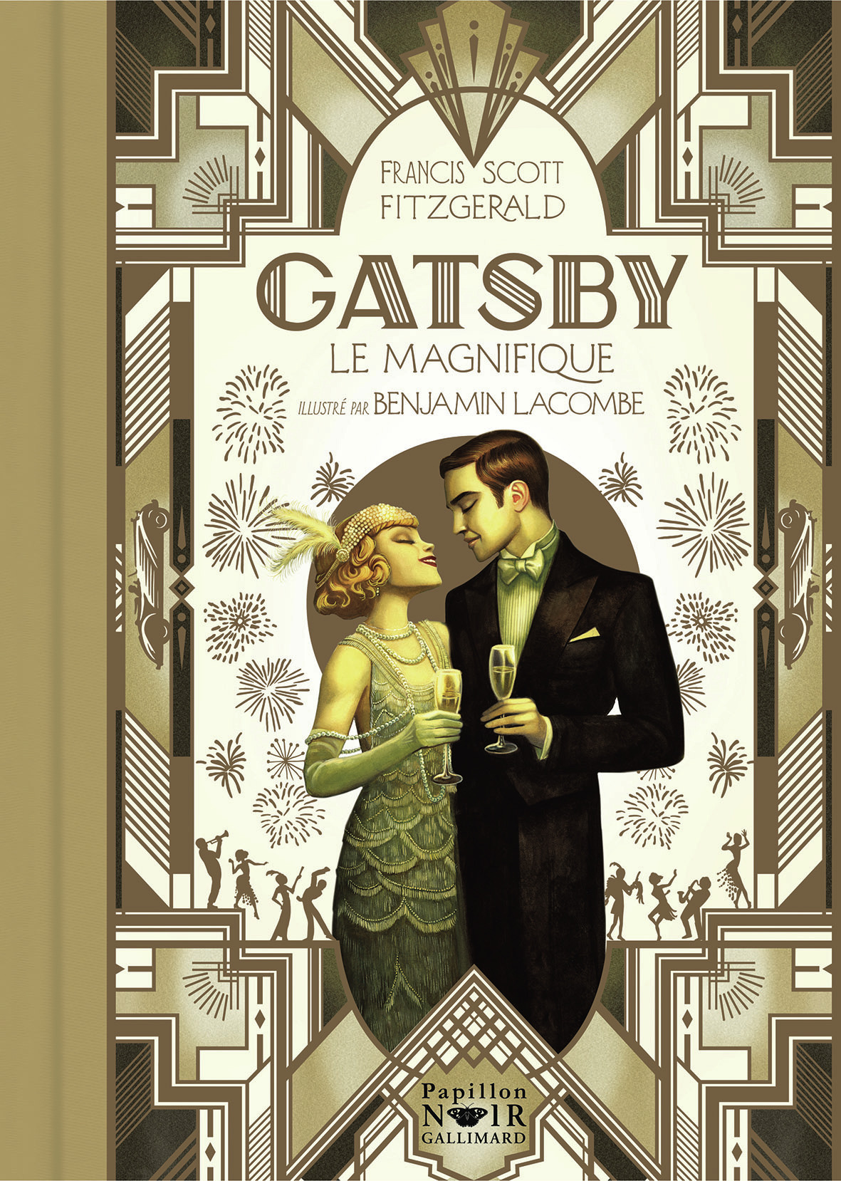 Gatsby le Magnifique -  FRANCIS SCOTT FITZGERALD / BENJAMIN LACOMBE, Benjamin Lacombe, Francis Scott Fitzgerald - GALL PAPILLON N