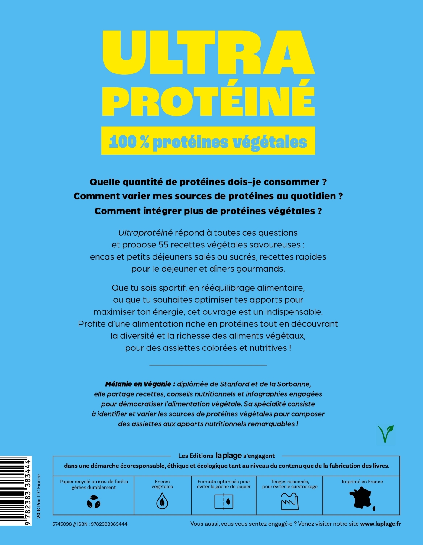 Ultra protéiné -  Mélanie en véganie - LA PLAGE