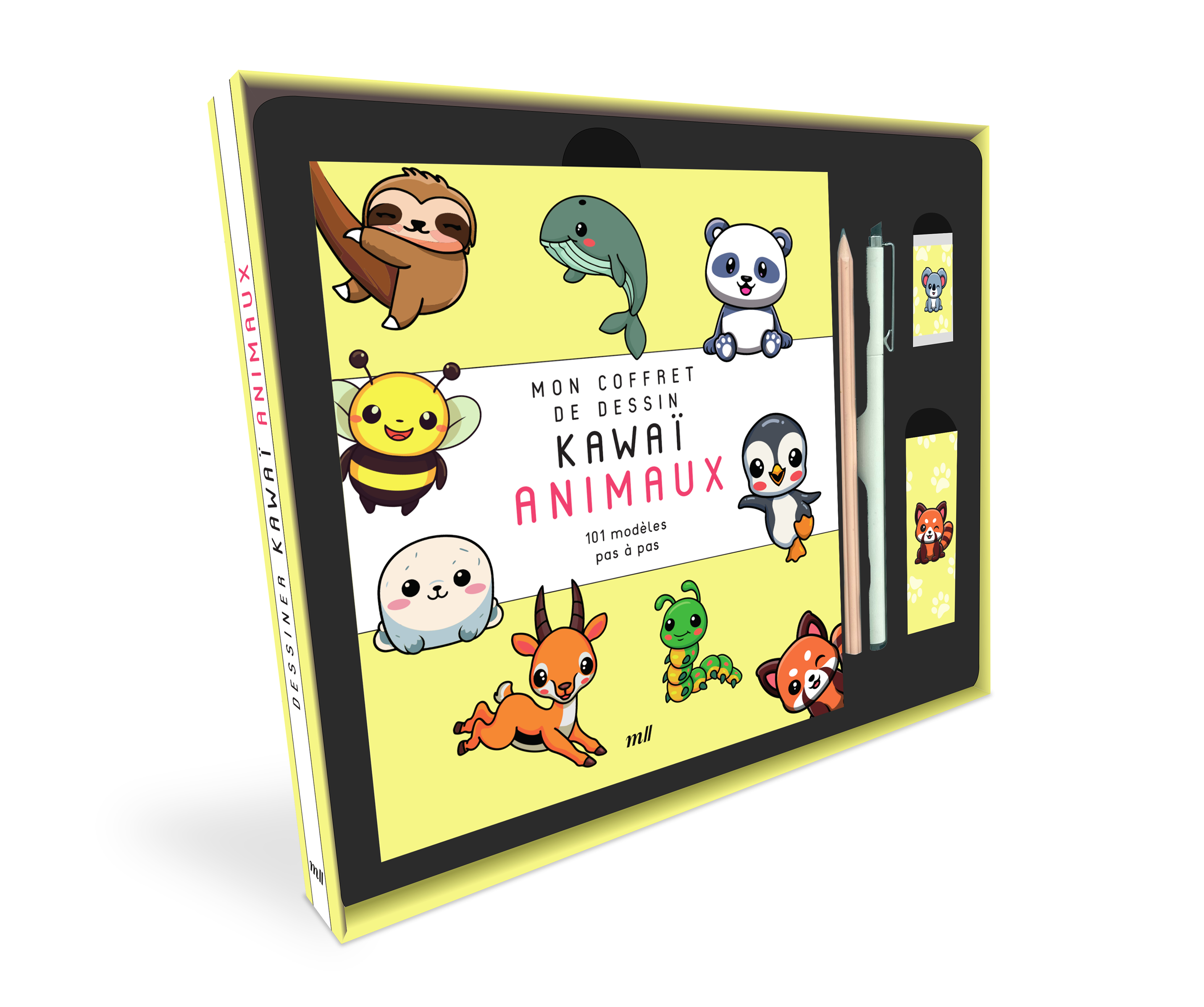 Mon coffret de dessin kawaï - Animaux -  Collectif - MERCILESLIVRES