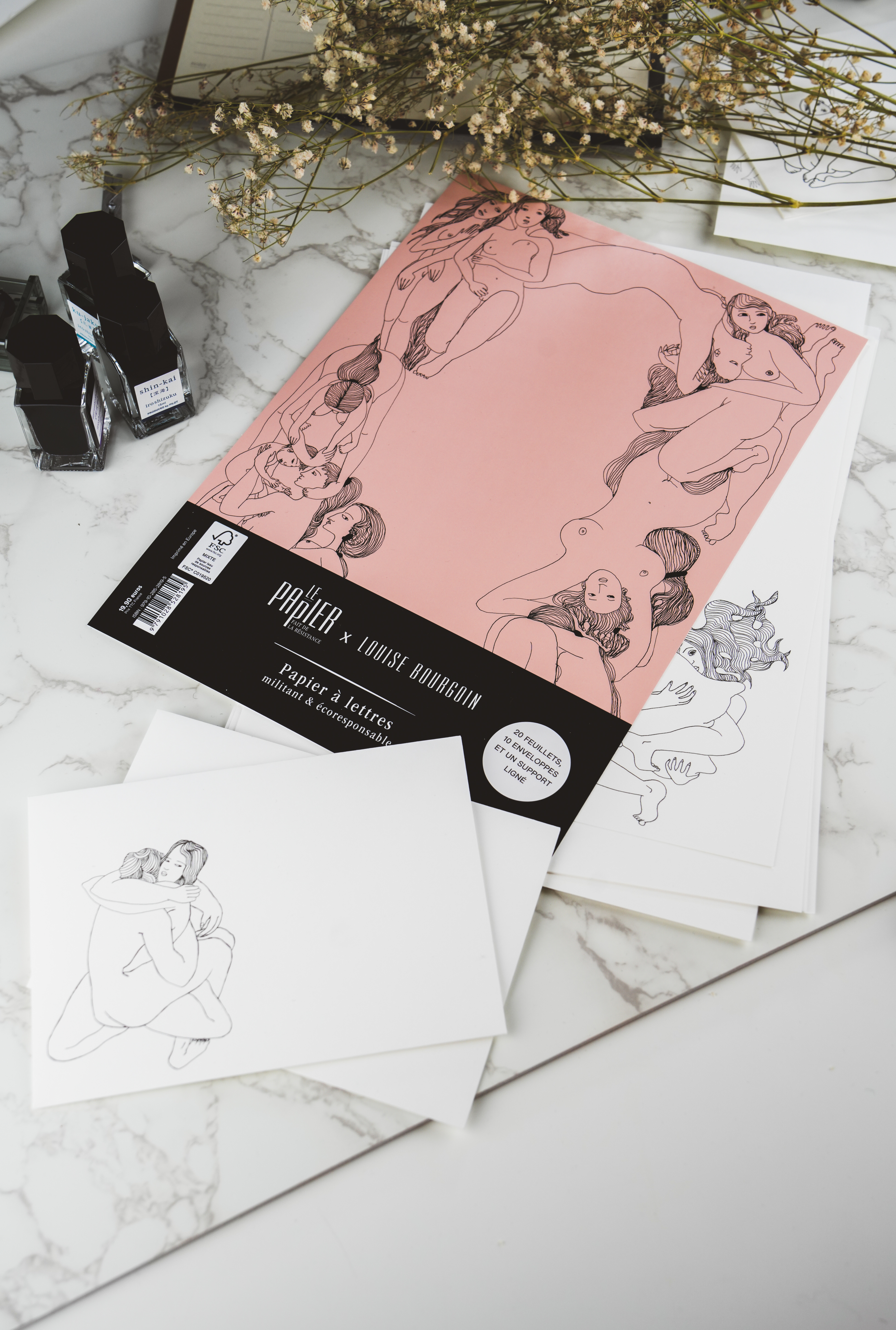 Le Papier fait de la résistance x  Papier à lettres Louise Bourgoin - Louise Bourgoin - LEDUC