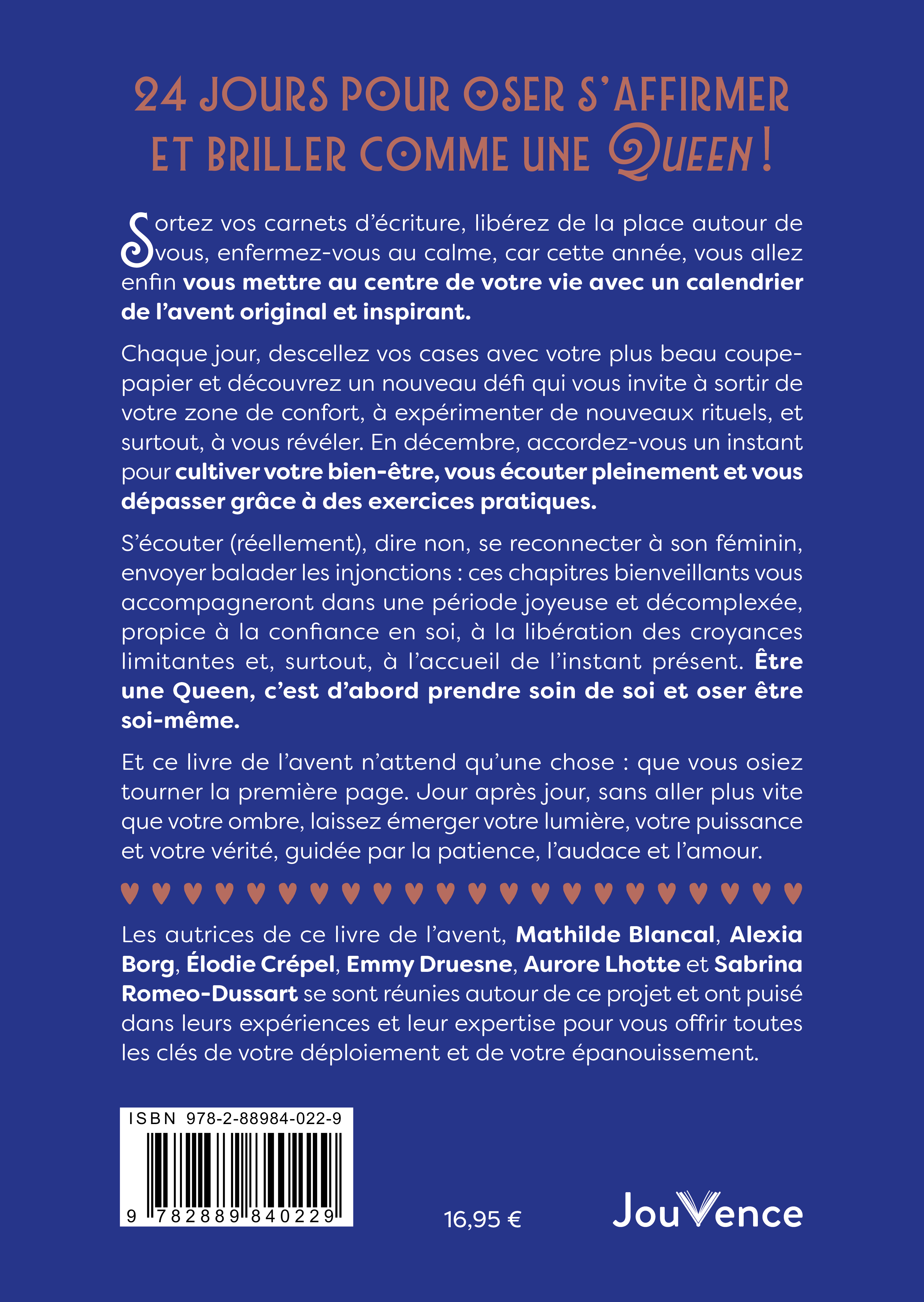 Le Livre de l'Avent des Queens - Sabrina Romeo-dussart, Aurore Lhotte, Mathilde Blancal, Elodie Crépel, Emmy Druesne, Alexia Borg - JOUVENCE