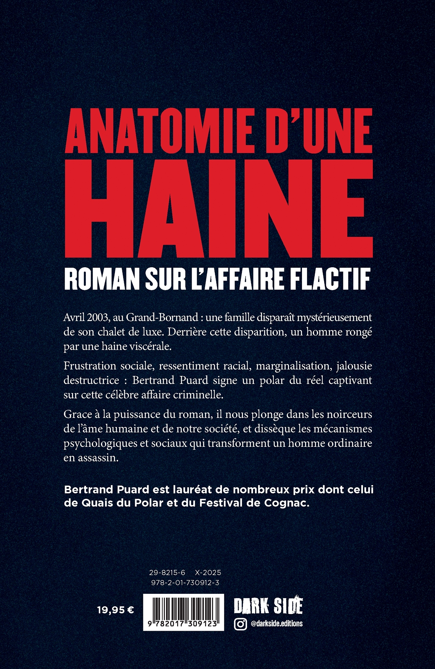 Anatomie d'une haine - Bertrand Puard - DARK SIDE