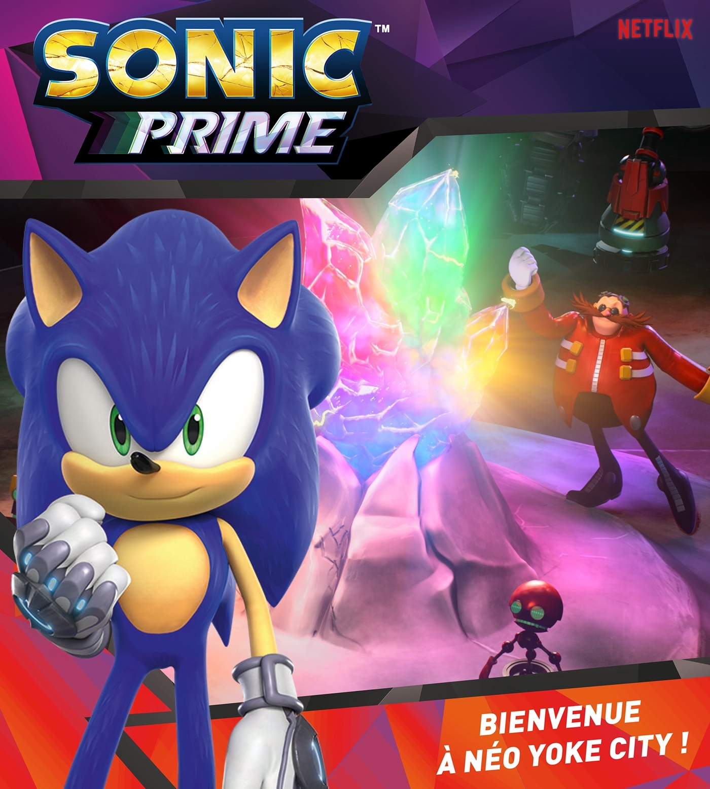 Sonic Prime - 1 - Bienvenue à Néo Yoke City -  SEGA - HACHETTE JEUN.