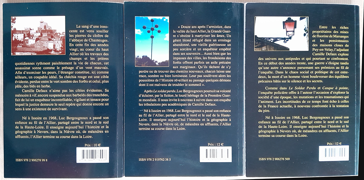 LOT DE 3 POLARS HISTORIQUES - BERGOUGNOUX Luc - ROURE