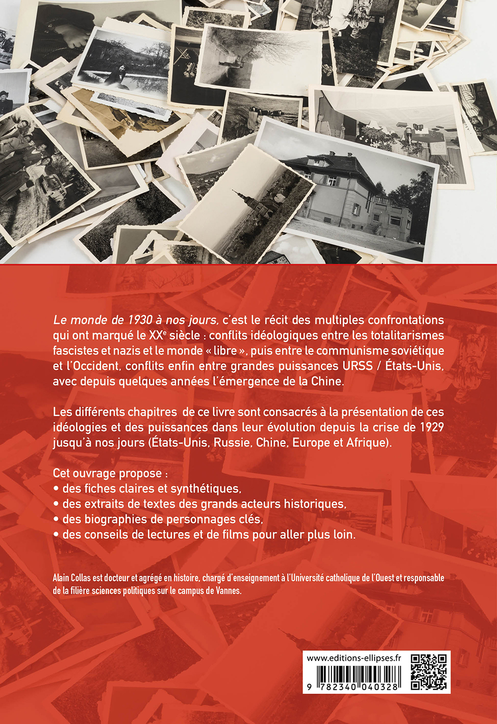 Le monde de 1930 à nos jours - Université - Prépas - IEP - Alain Collas - ELLIPSES