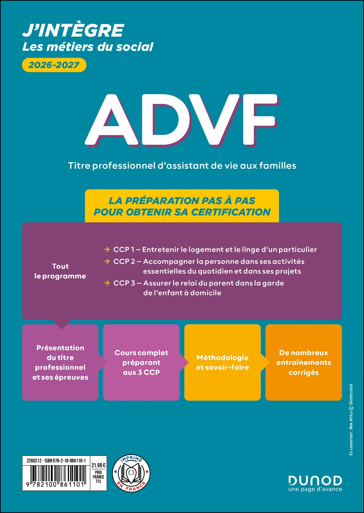 Titre professionnel ADVF - Assistant de vie aux familles - Tout-en-un - CCP 1 à 3 - David Robert, Nathalie Hugoni - DUNOD
