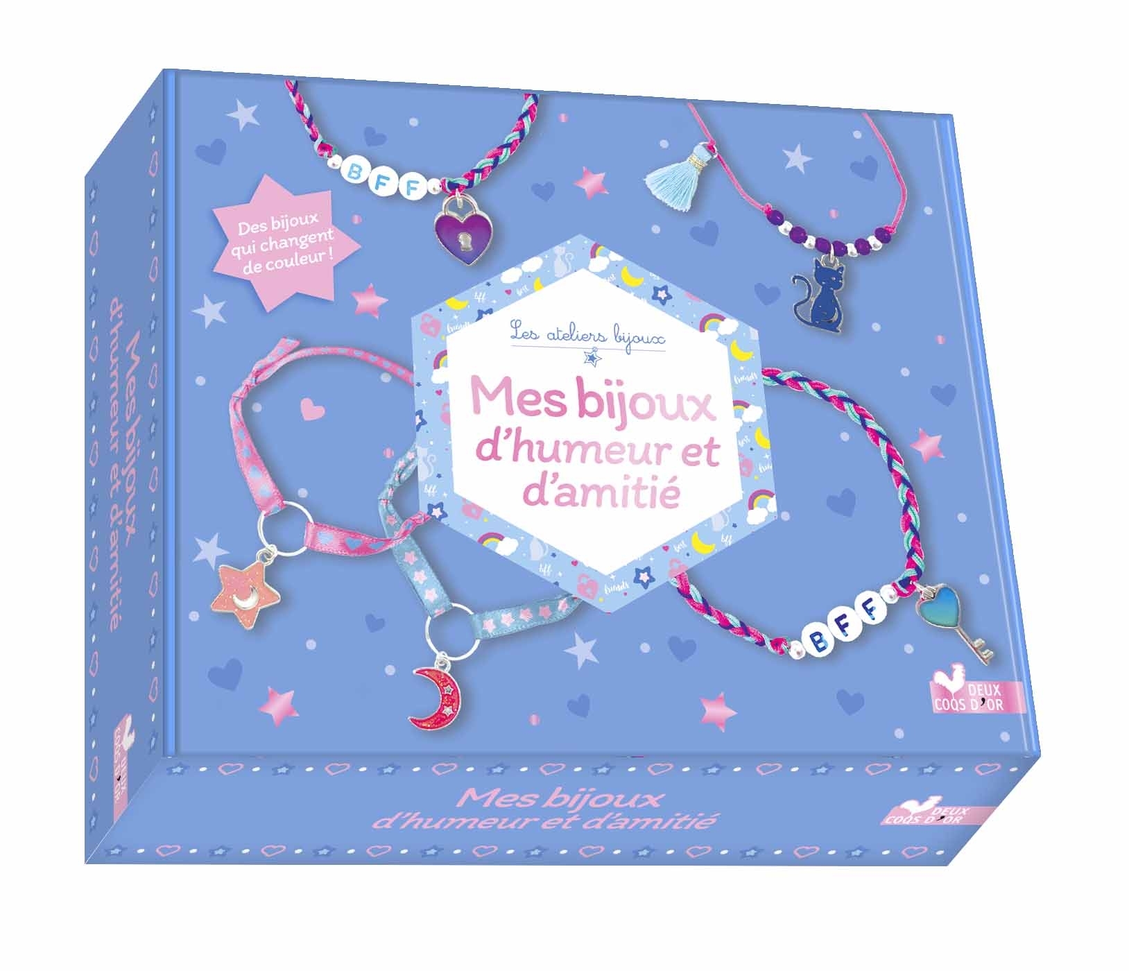 Mes bijoux d'humeur et d'amitié - coffret avec accessoires - Fanny Delahaye - DEUX COQS D OR