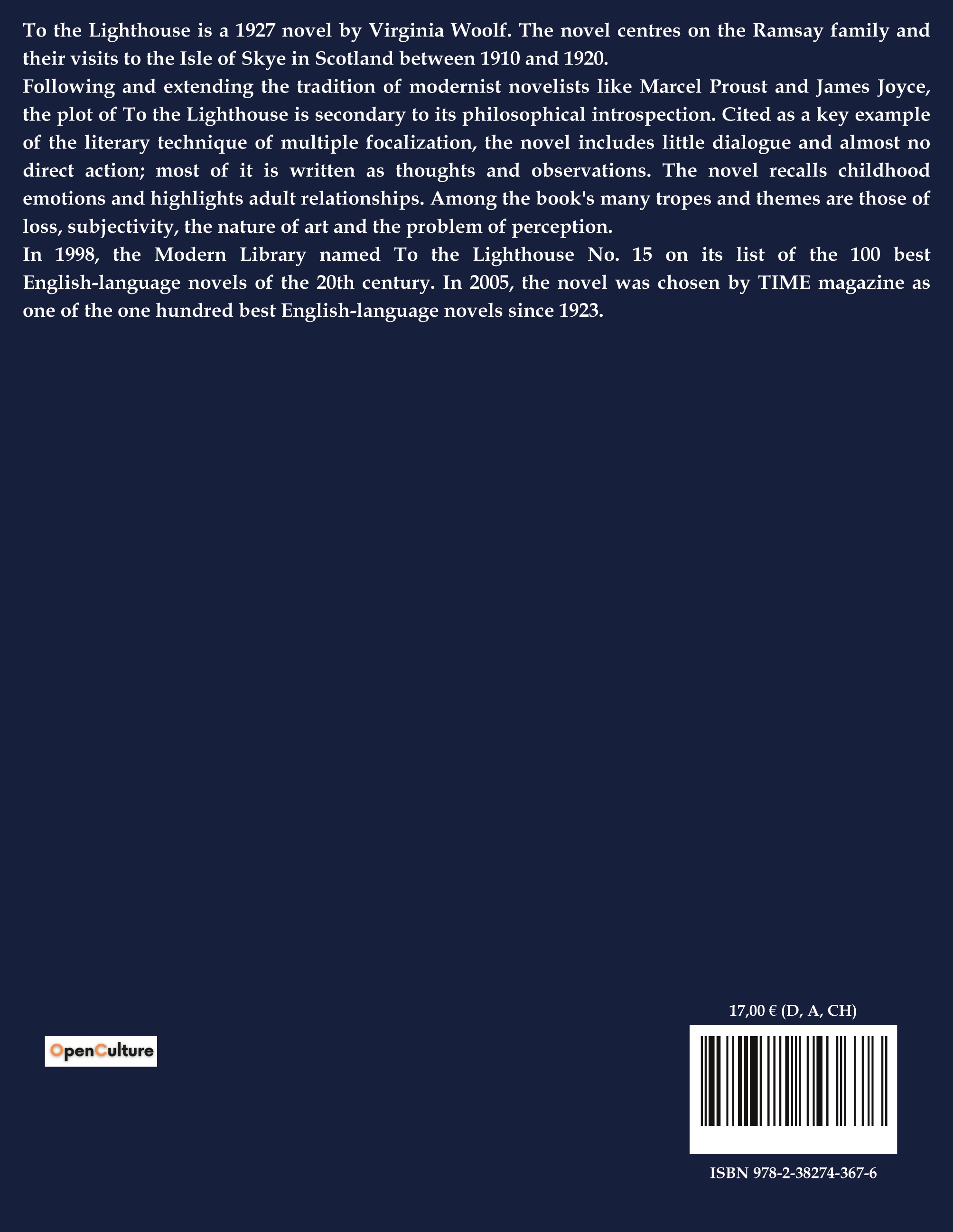 To the Lighthouse - Virginia Woolf - CULTUREA