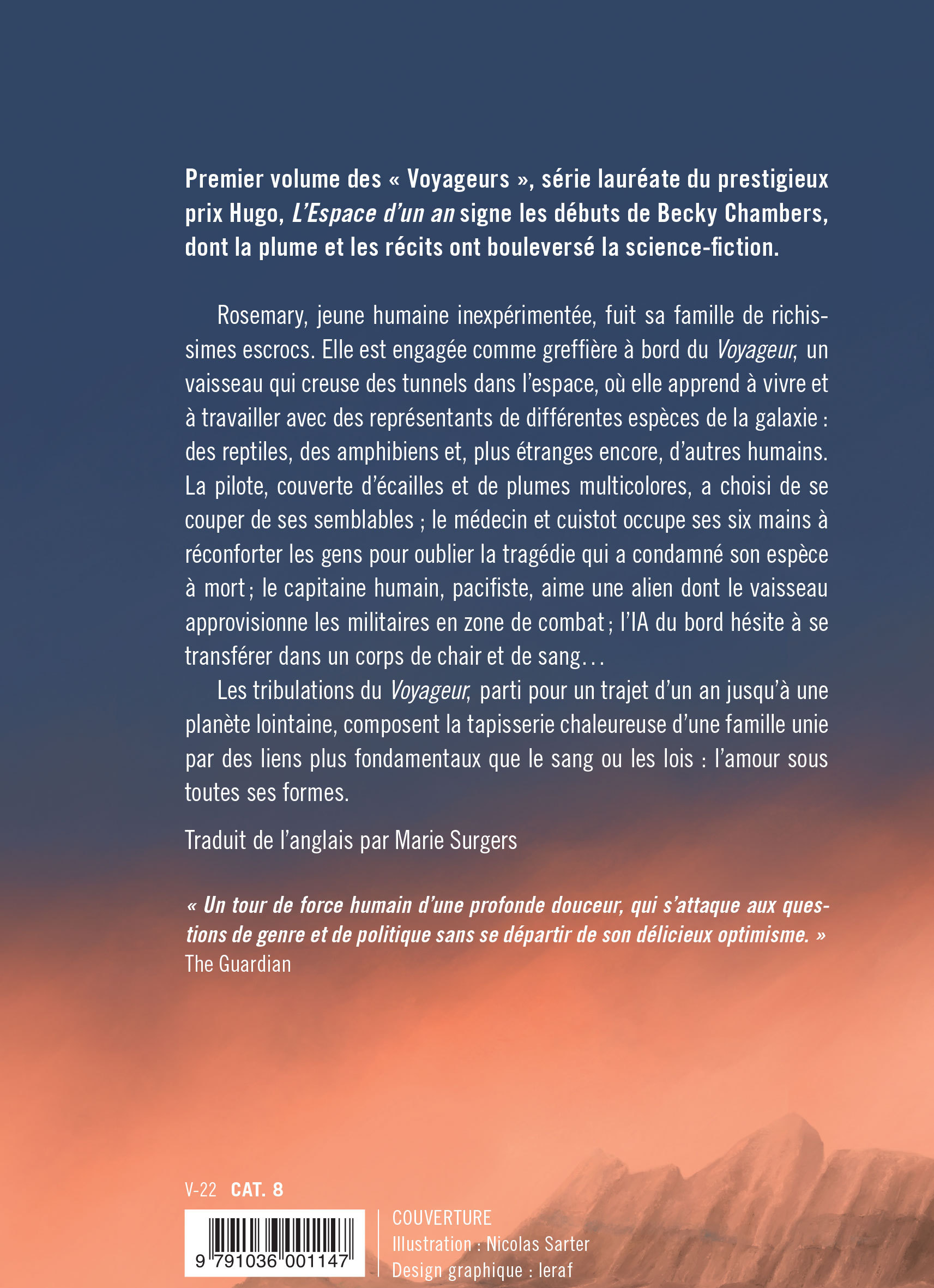 L'espace d'un an collector - Becky Chambers - ATALANTE