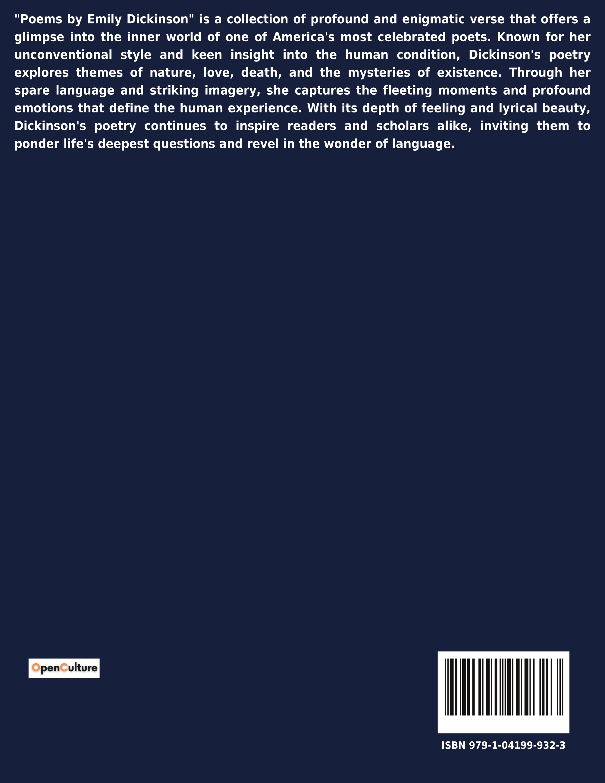 Poems - Emily Dickinson - CULTUREA