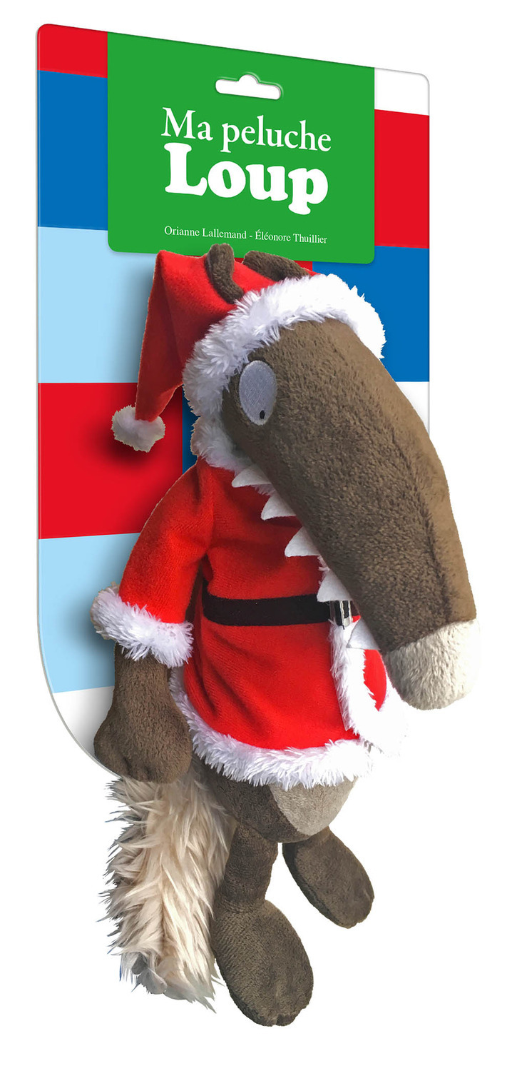 Ma peluche loup habillée - Noël - Orianne LALLEMAND - AUZOU