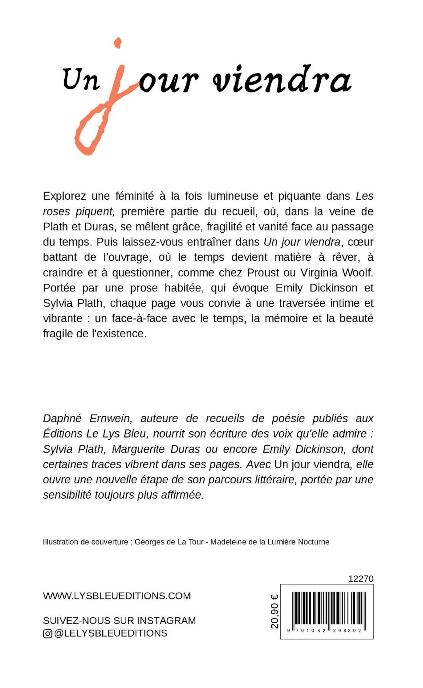 Un jour viendra - Daphné Ernwein - LE LYS BLEU