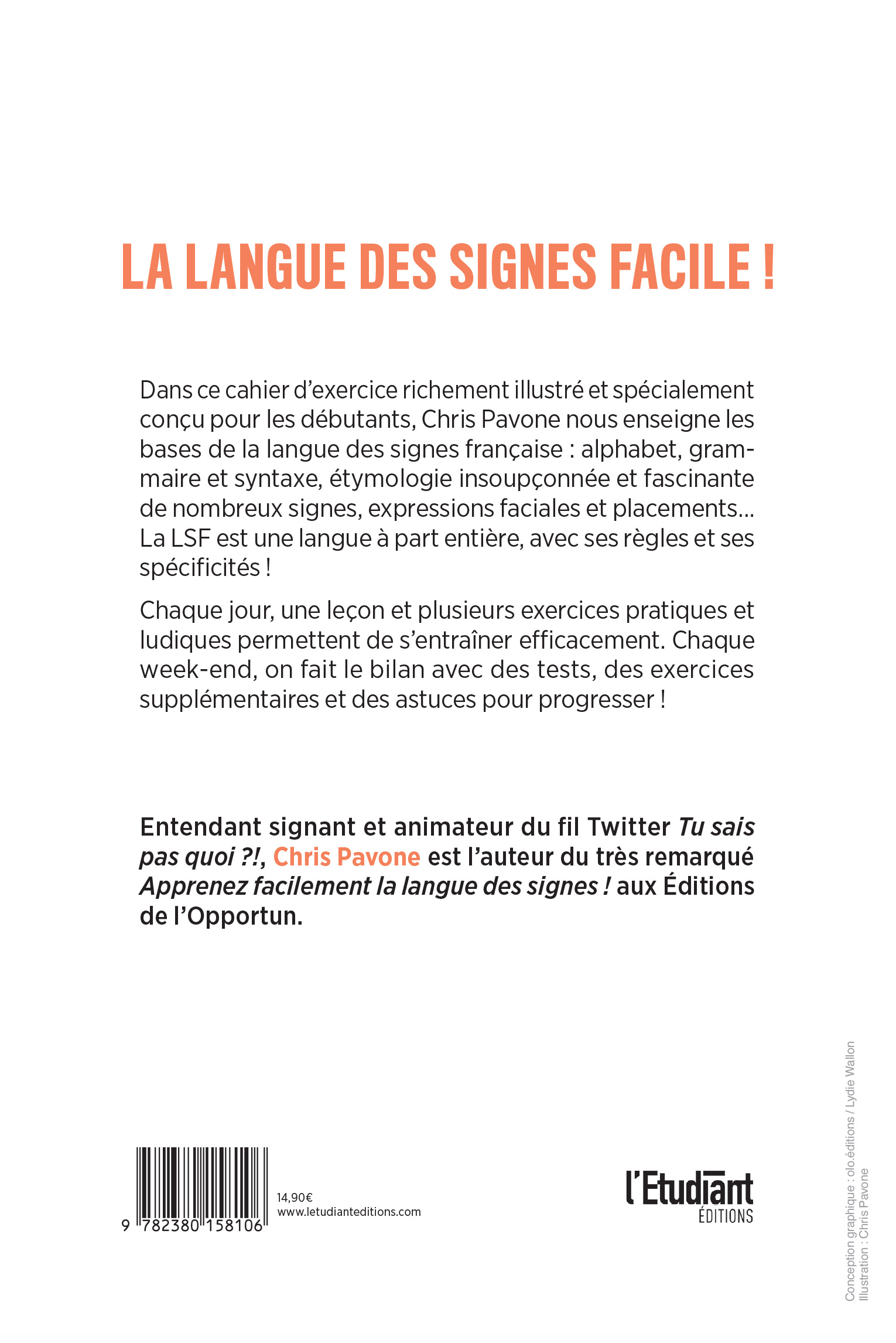 30 jours pour apprendre facilement la langue des signes - Chris Pavone - L ETUDIANT
