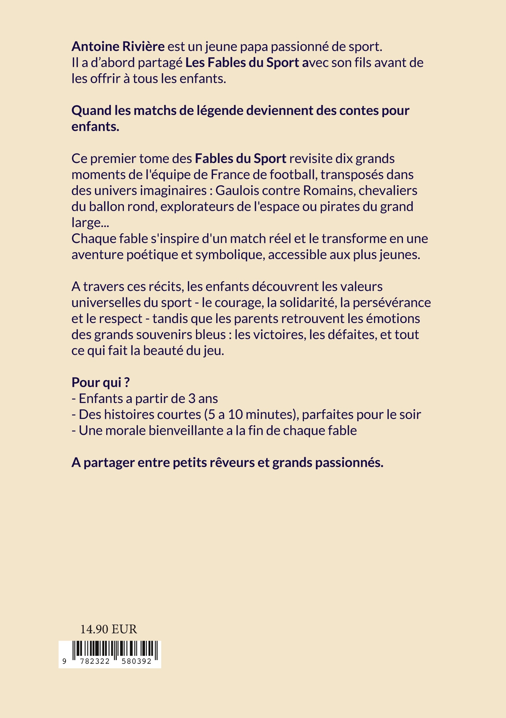 Les Fables du Sport -  RIVIERE ANTOINE, Antoine Rivière - BOOKS ON DEMAND