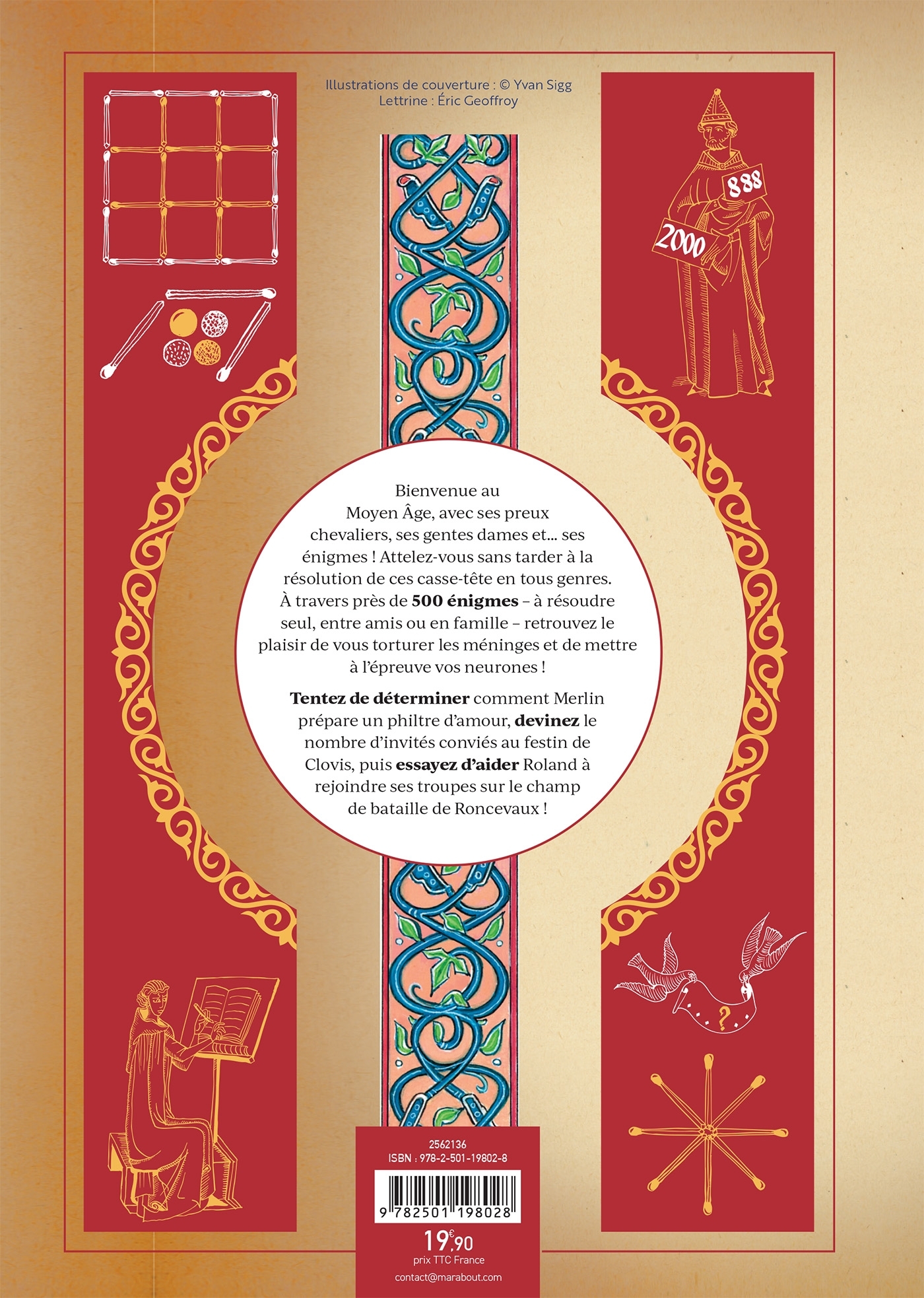 Le grand livre des énigmes - Sylvain Lhullier, Fabrice Mazza - MARABOUT